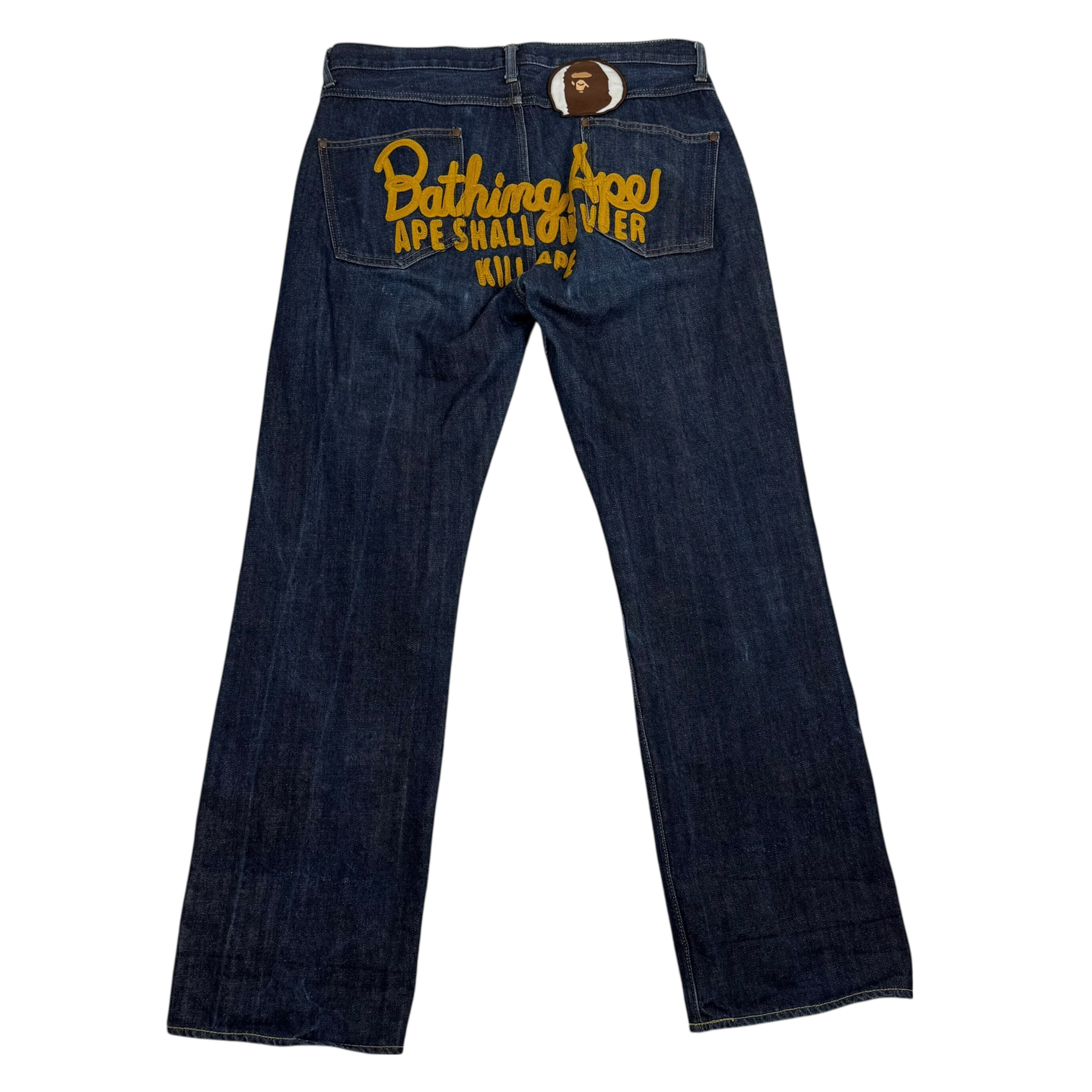 A Bathing Ape (Bape) 1992 Type-2 Chain Stitch Logo Jeans (Size M)