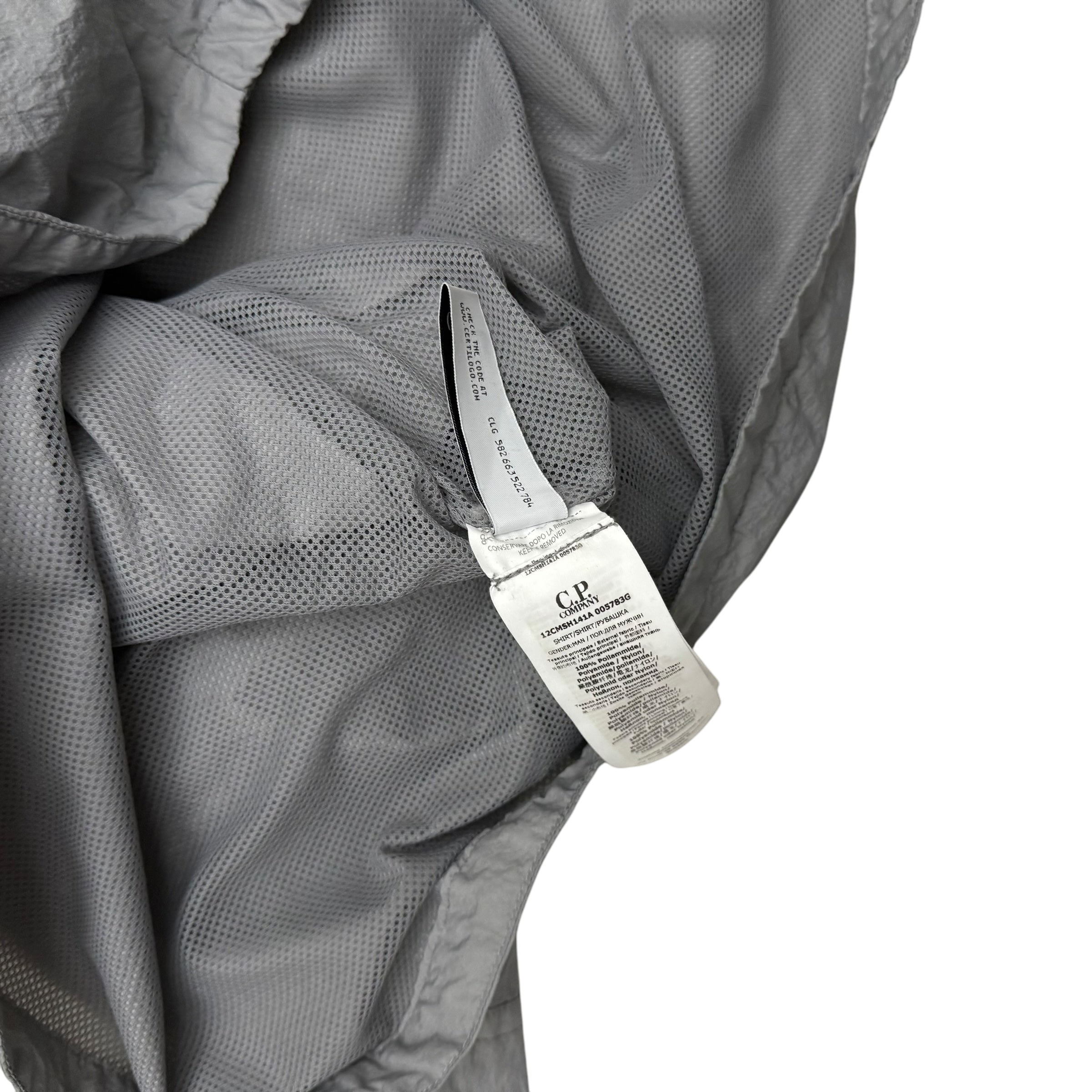 C.P. Company Taylon L Nylon Shell Overshirt Grey (Fits L-XL)