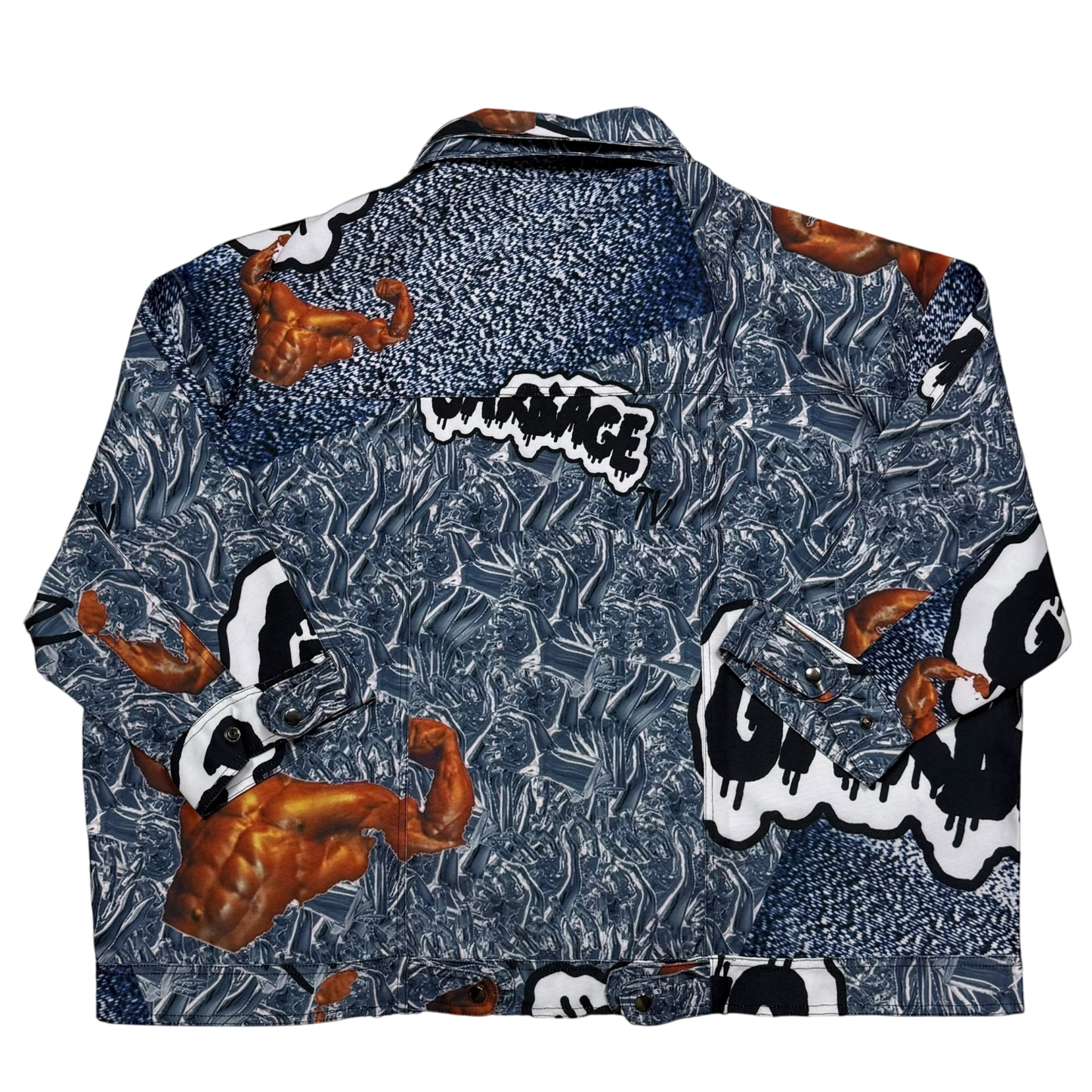 GarbageTV Fifo Jacket Chrome Hands Blue Multi Colour