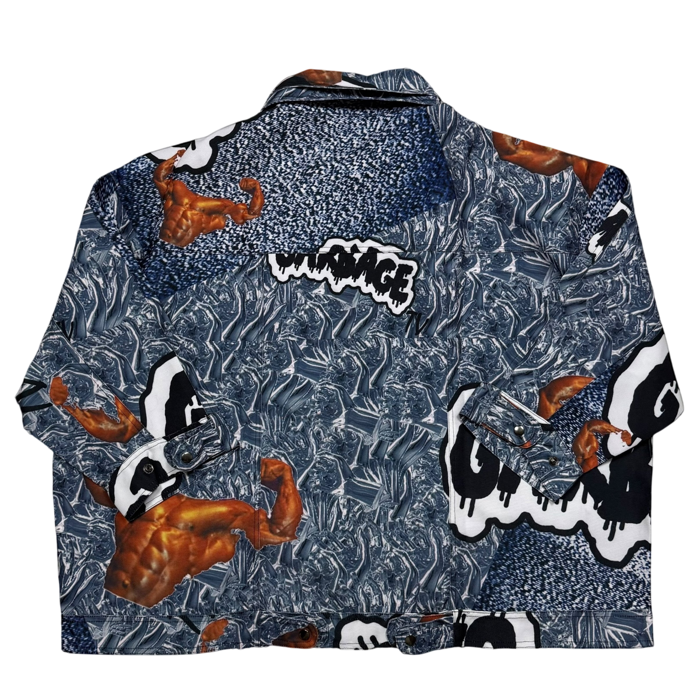 GarbageTV Fifo Jacket Chrome Hands Blue Multi Colour