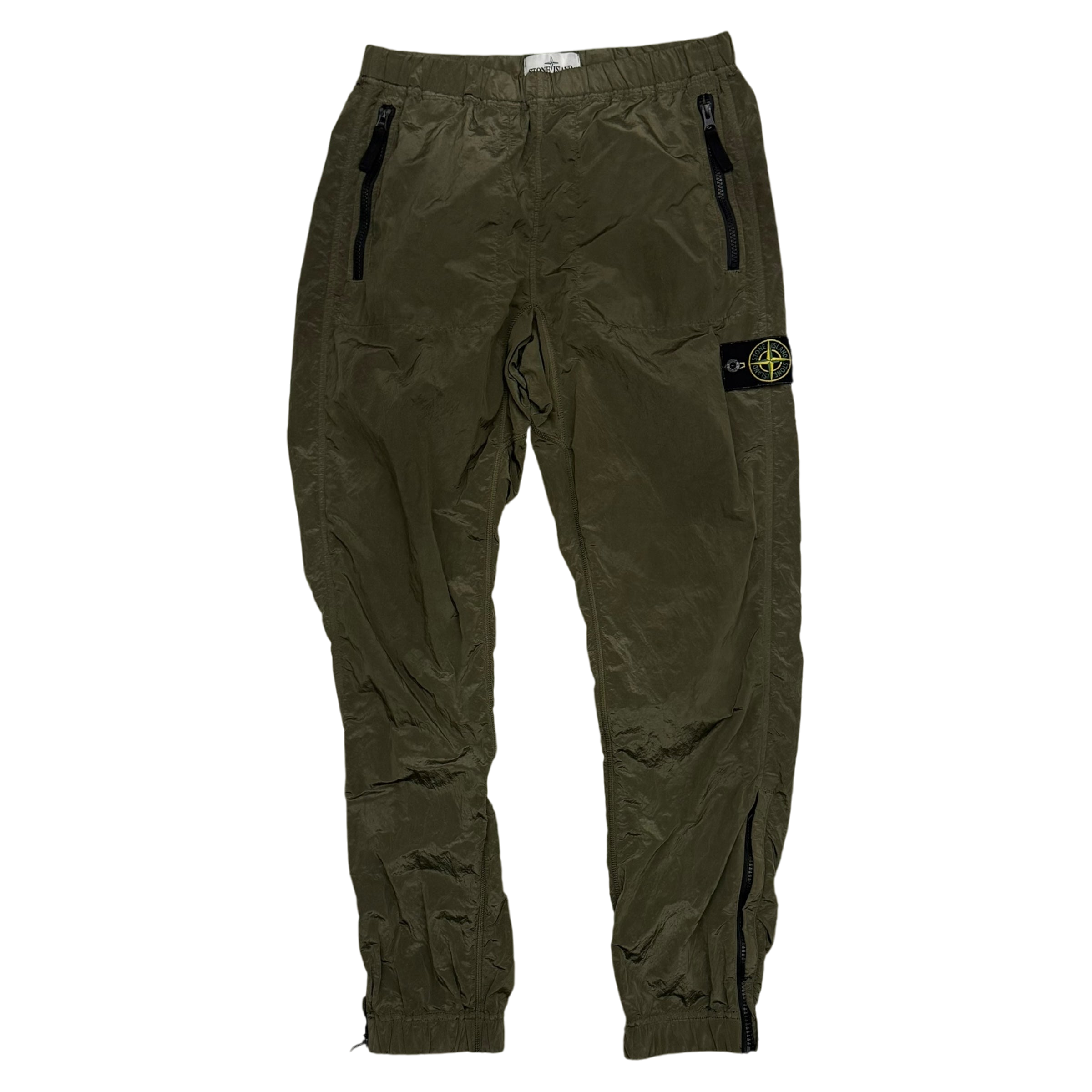 Stone Island Nylon Metal Cargo Pants Khaki Green (Size S)