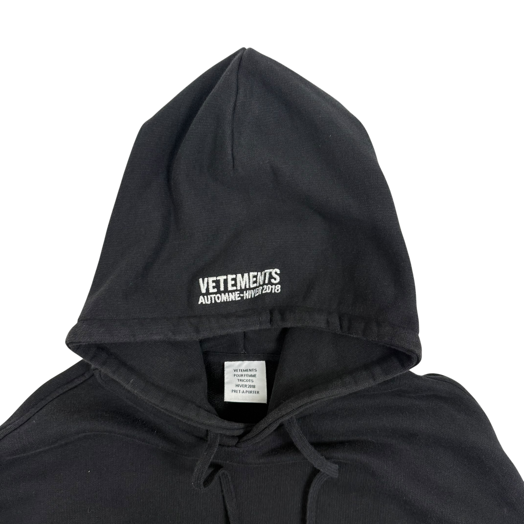 Vetements AW18 Metal Tour Logo Hoodie (Fits L-XL)