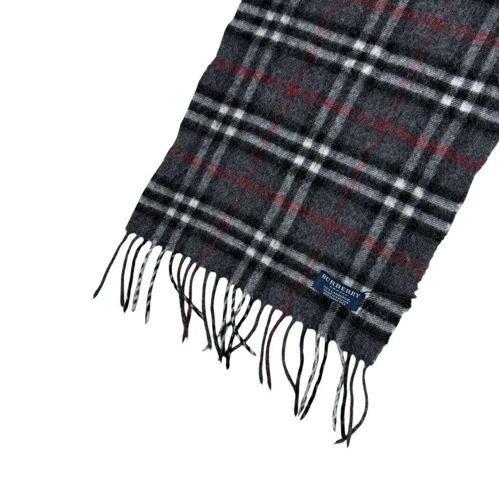 Burberry Wool Nova Check Scarf Grey