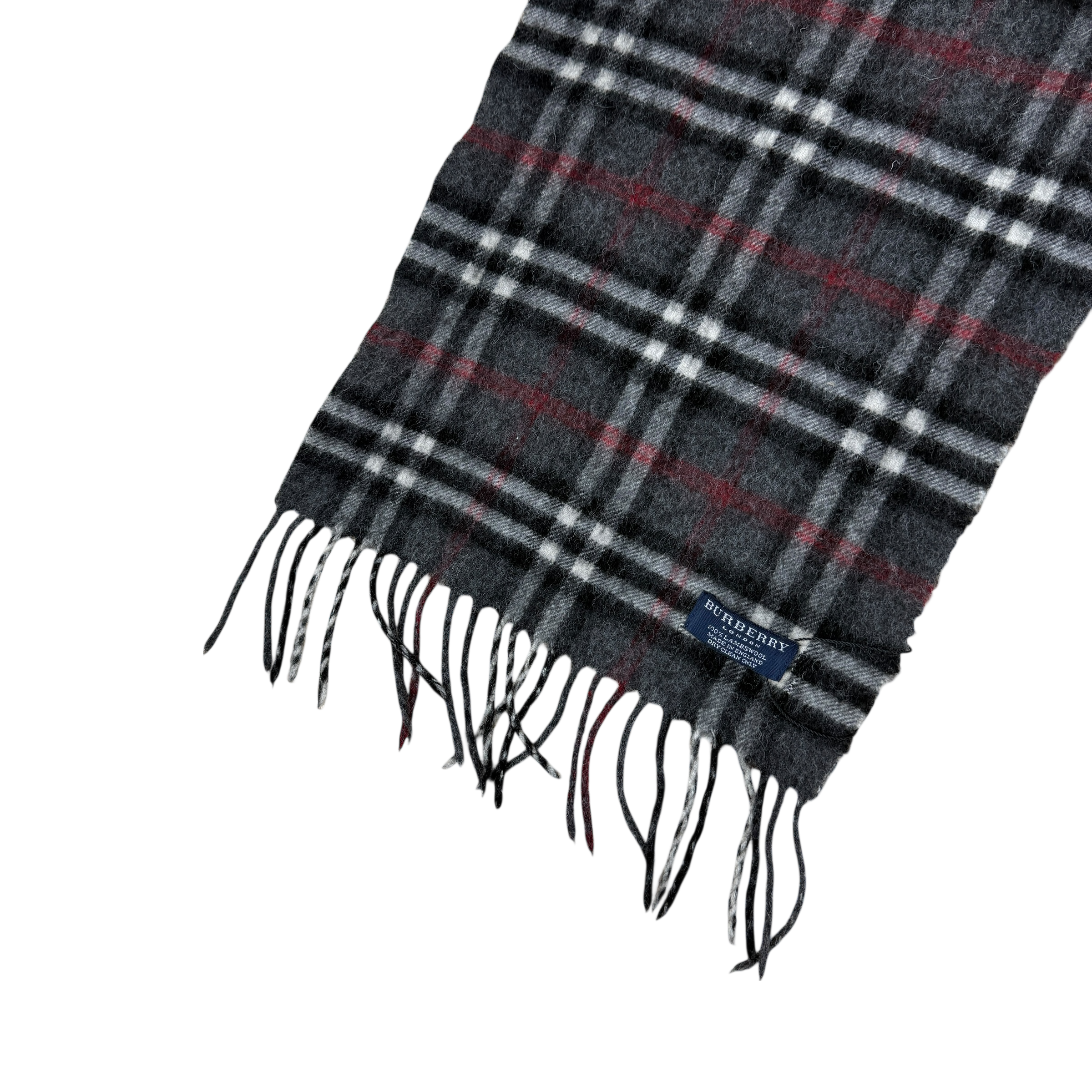 Burberry Wool Nova Check Scarf Grey