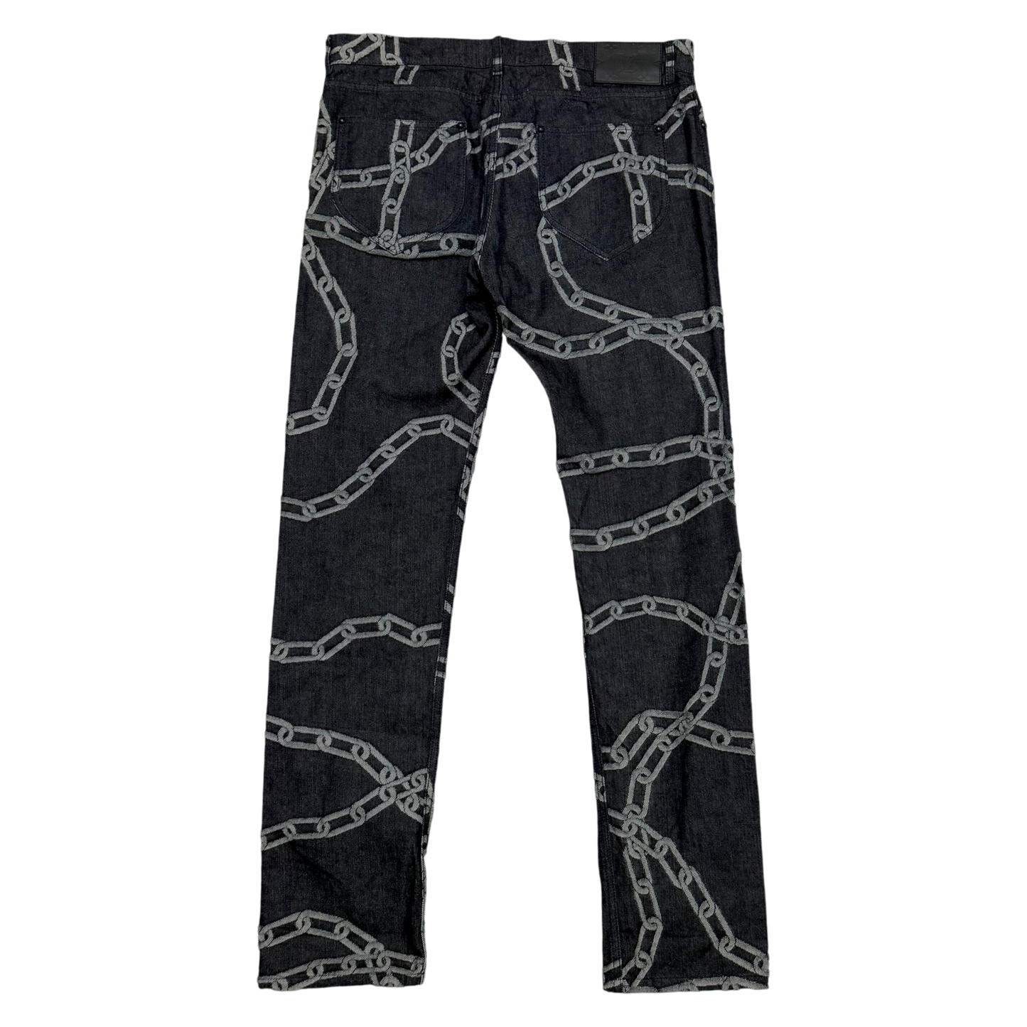 Louis Vuitton SS20 by Virgil Abloh Chain Woven Jeans (Size 34”)