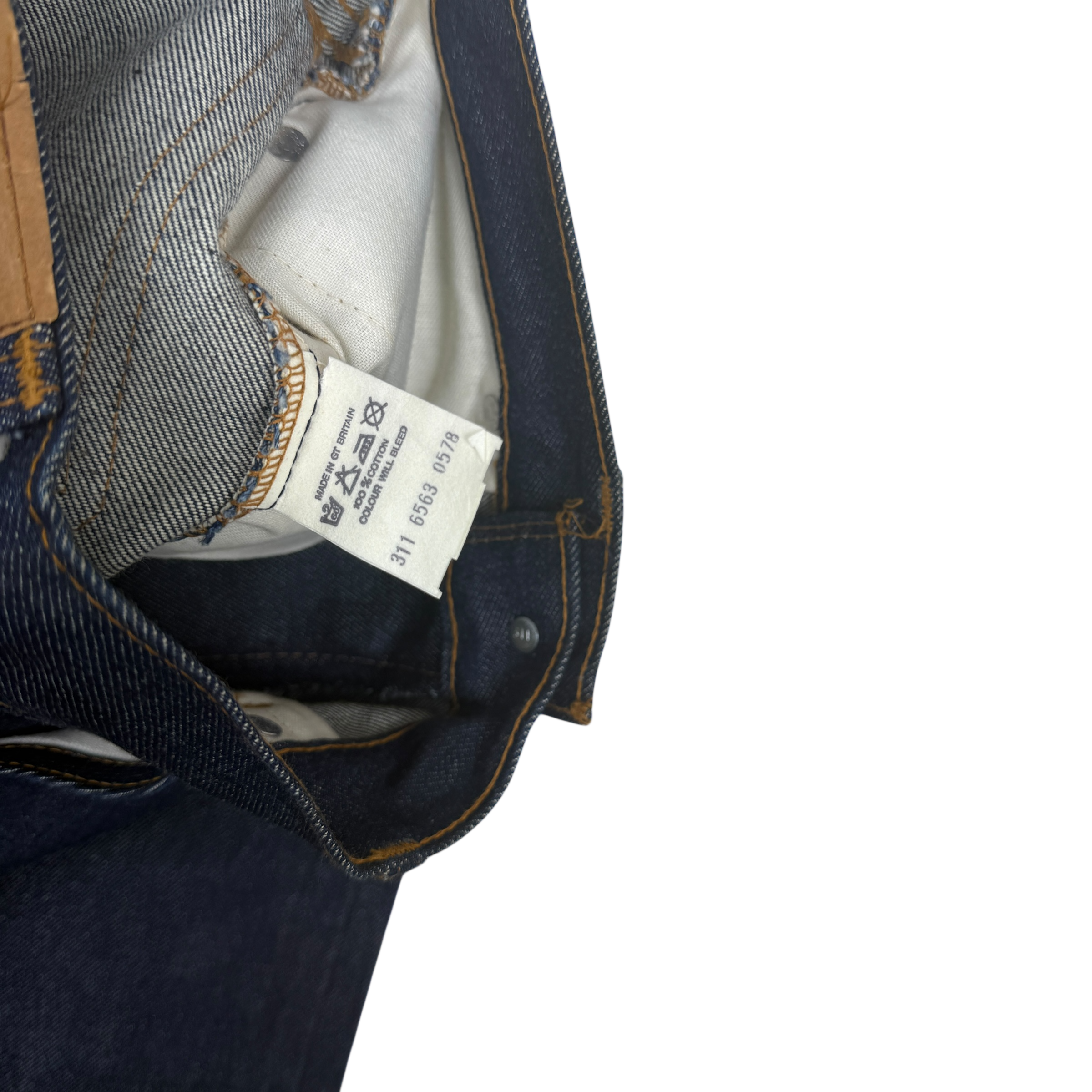 Levi’s 1970s Orange Tab Flared Jeans Indigo (Made in N.Z.) (Size 28”)