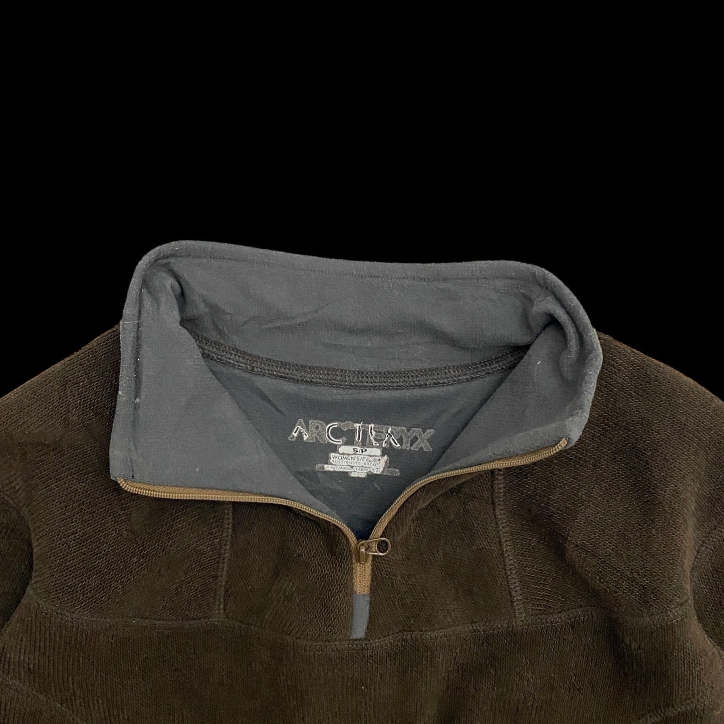 Arc’teryx Covert Quarter Zip Fleece Brown (Fits S-M Womens)