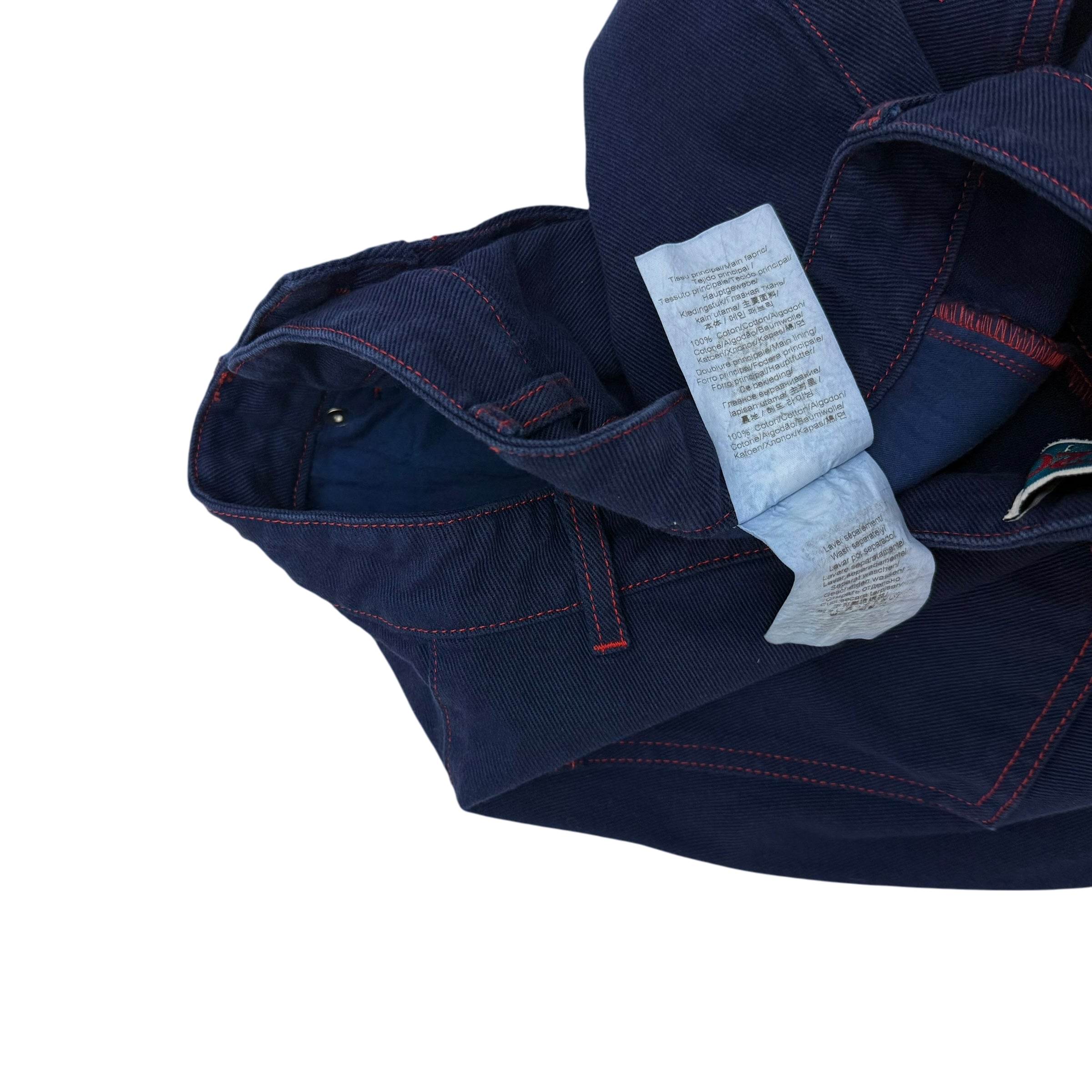 Kenzo Paris Memento Collection Twisted Dart Indigo Jeans (Size 31”)