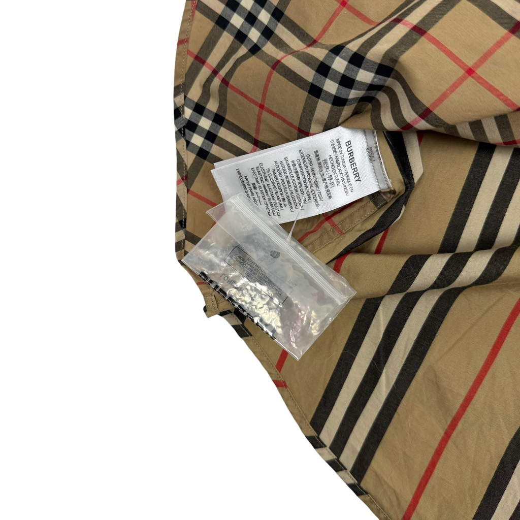 Burberry Patchwork Nova Check Long Sleeve Shirt (Size L)