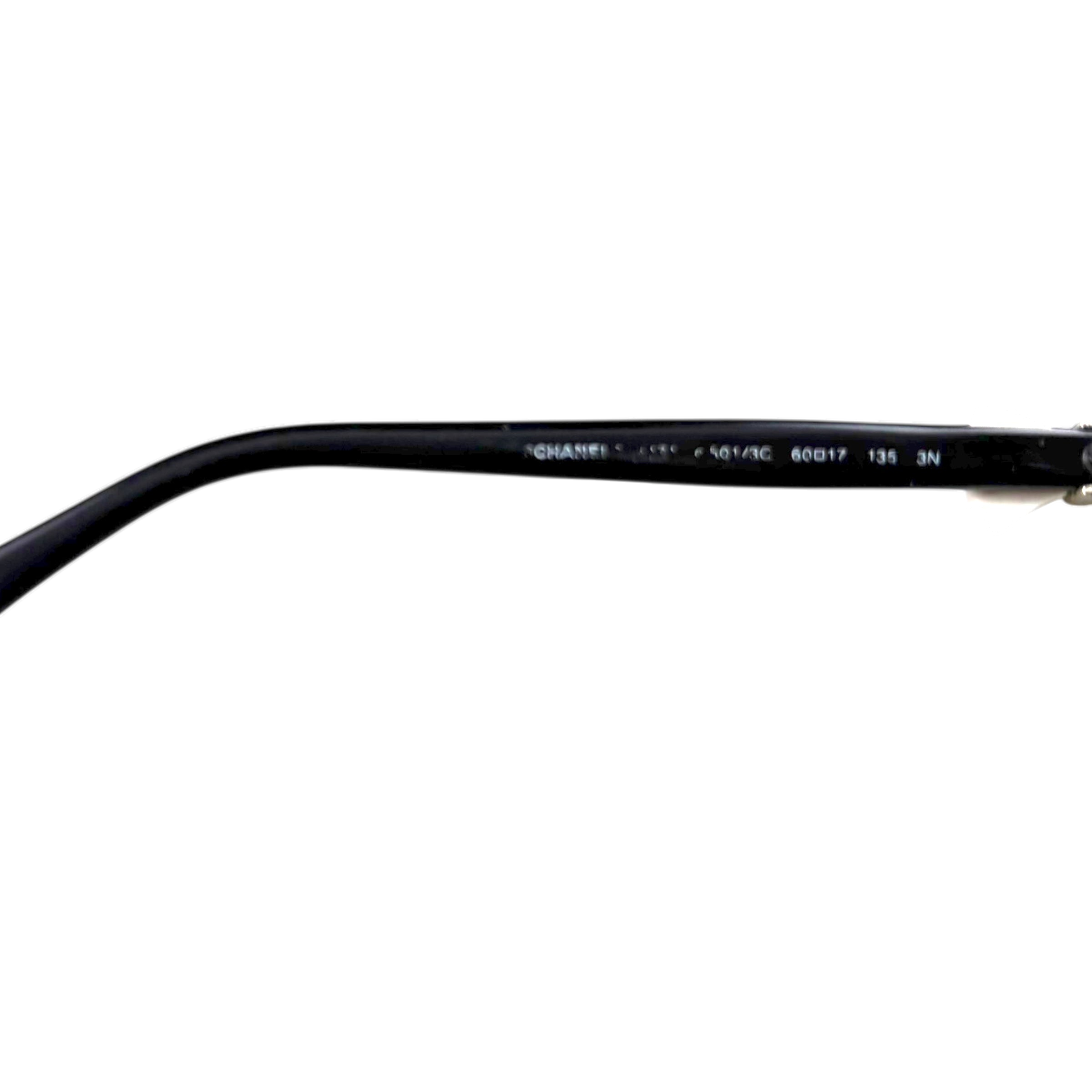 Chanel Bow Sunglasses Black/White