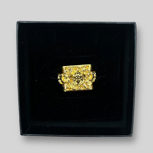 Versace Medusa Square Ring Gold