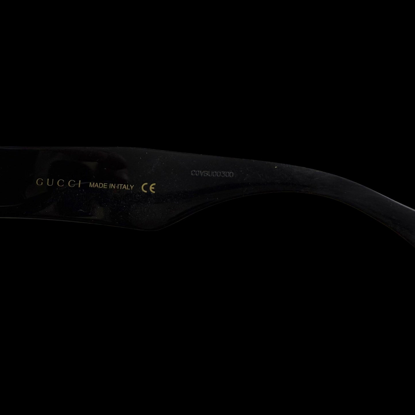 Gucci Oversized Square-Frame Sunglasses Black/Cream