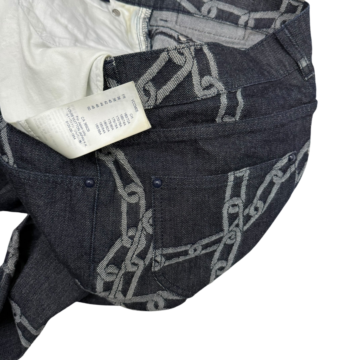 Louis Vuitton SS20 by Virgil Abloh Chain Woven Jeans (Size 34”)