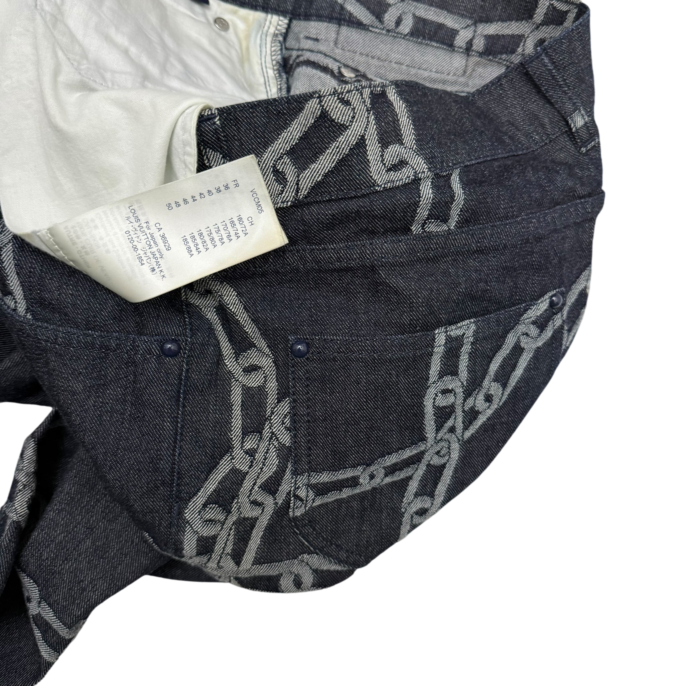 Louis Vuitton SS20 by Virgil Abloh Chain Woven Jeans (Size 34”)