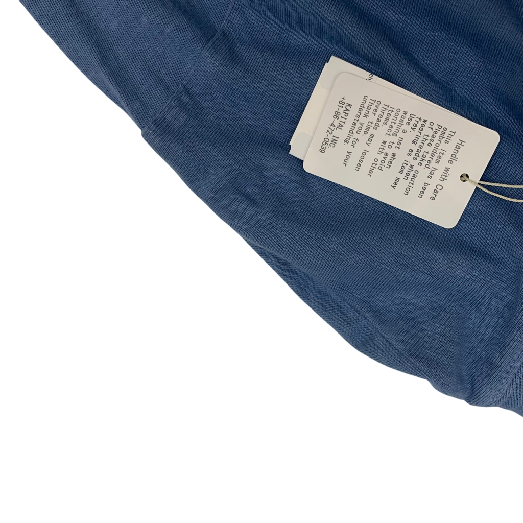 Kapital 18.5 Jersey Hippie Long Sleeve T-Shirt Blue