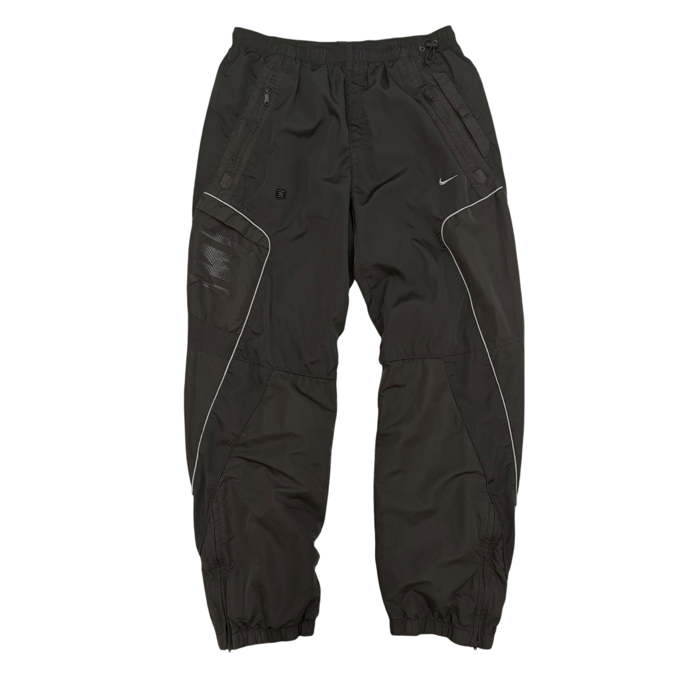 Nike Shox 00s Piping Detailed Track Pants Grey (Size L)