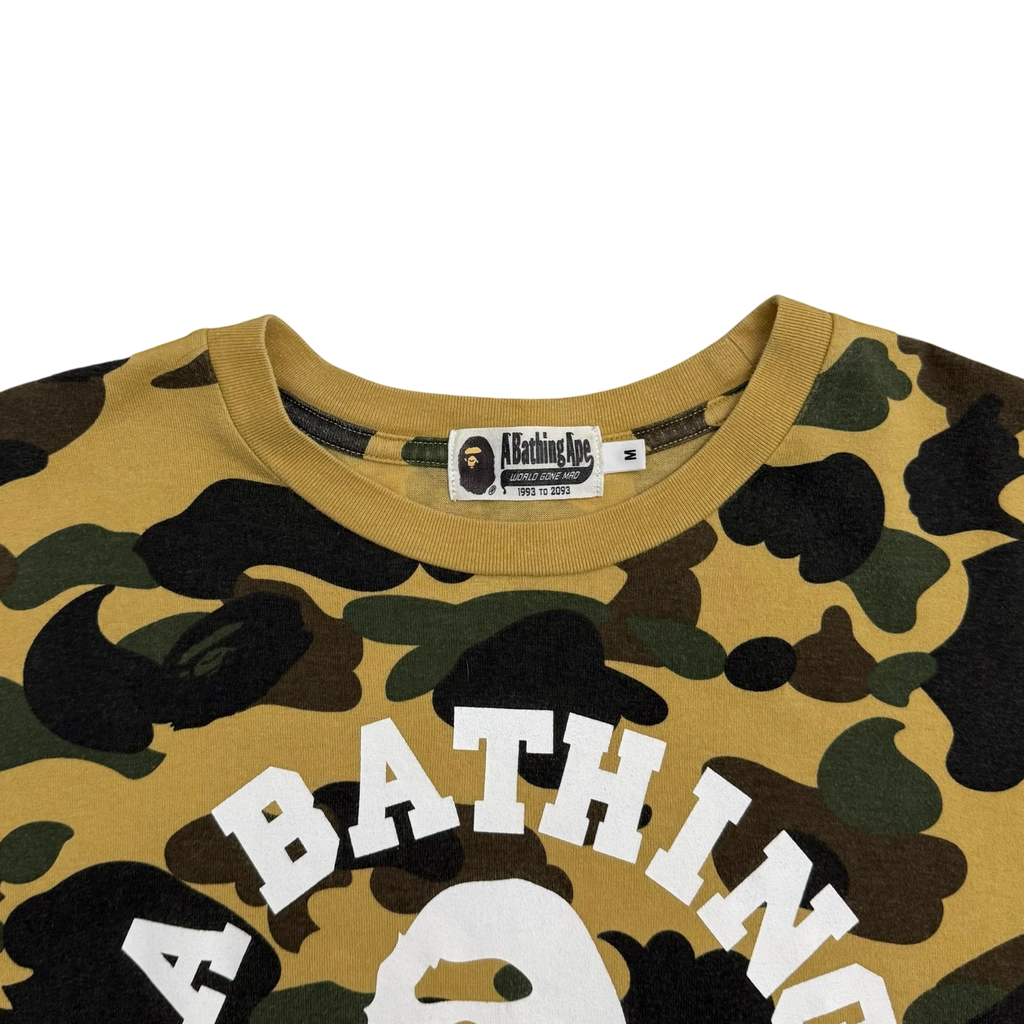 BAPE (A Bathing Ape) SS21 1st Camo College T-Shirt (Size M)