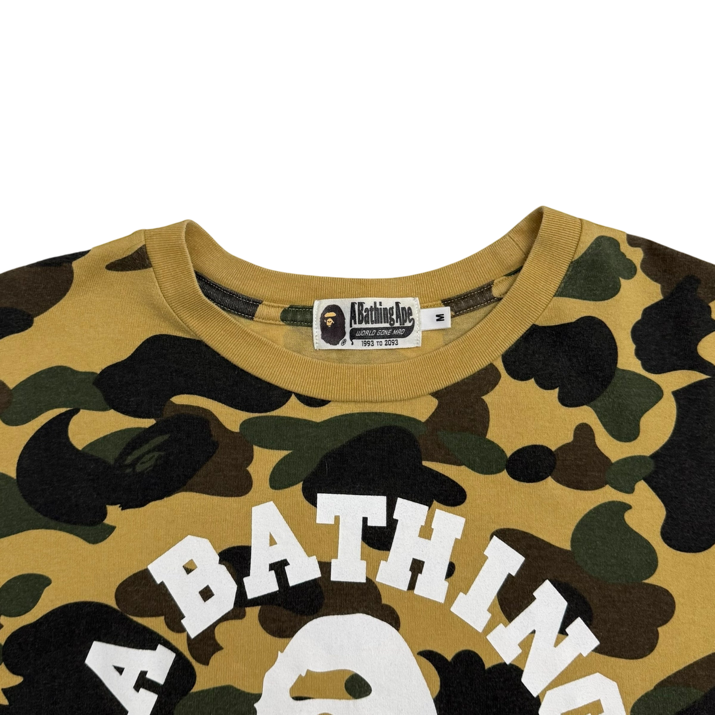 BAPE (A Bathing Ape) SS21 1st Camo College T-Shirt (Size M)