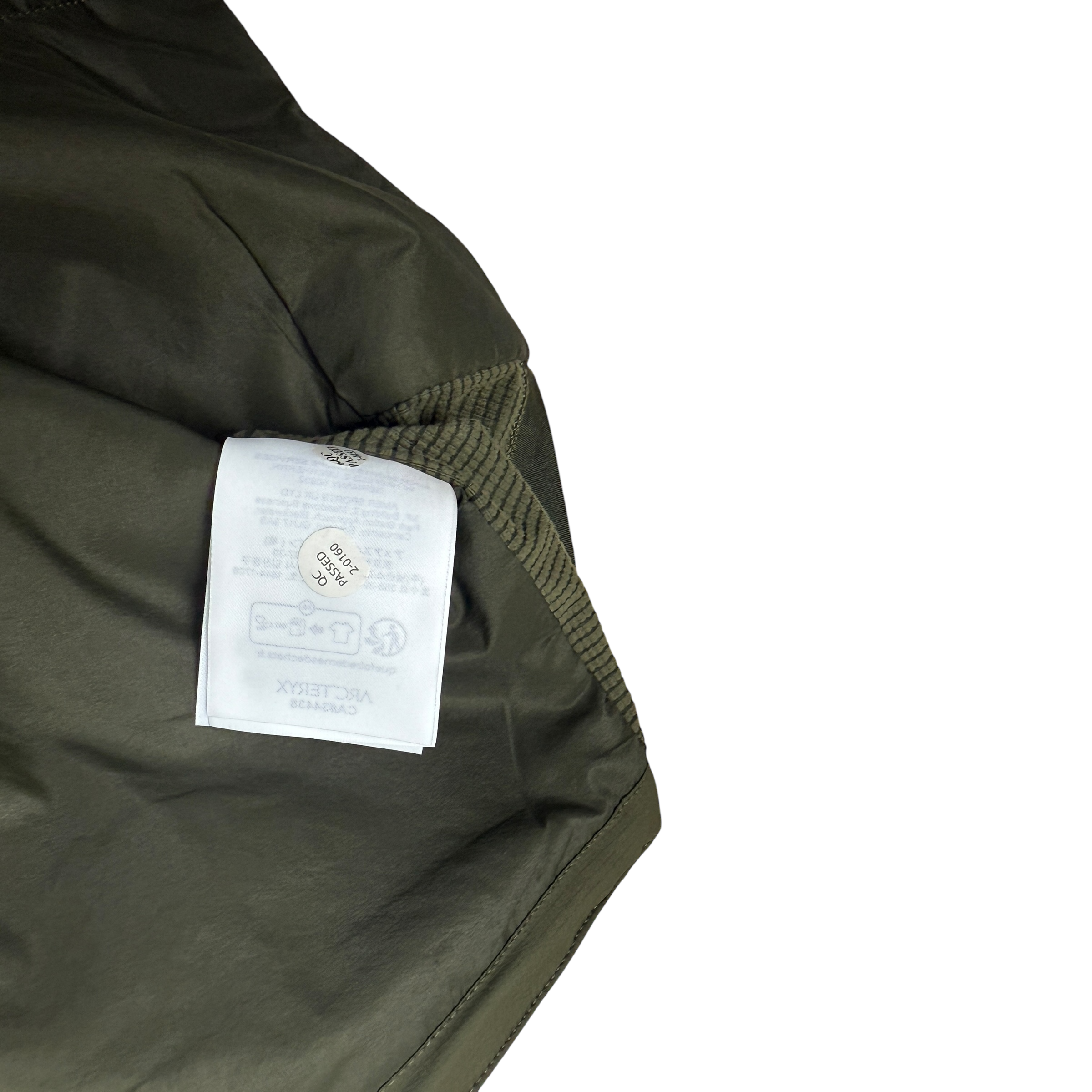 Arc’teryx Atom SL Down Hooded Jacket Khaki Green (Size L)