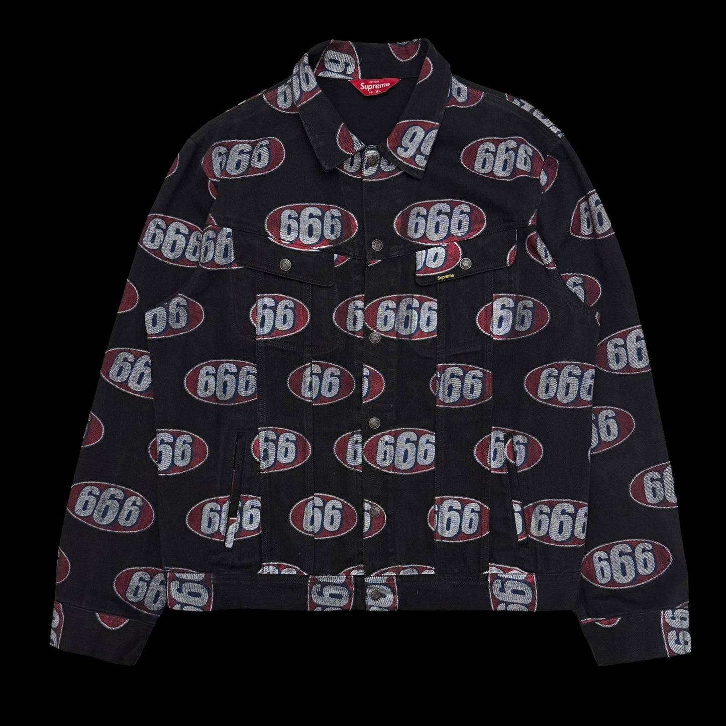 Supreme 666 Denim Trucker Jacket (size XL)