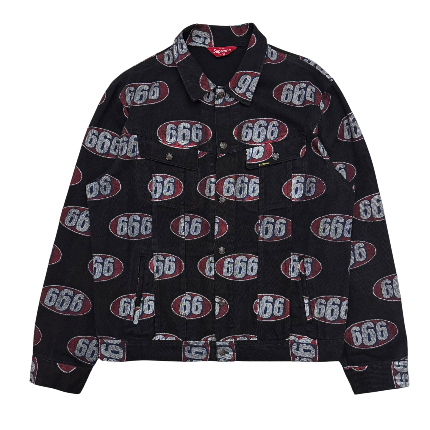 Supreme 666 Denim Trucker Jacket (size XL)