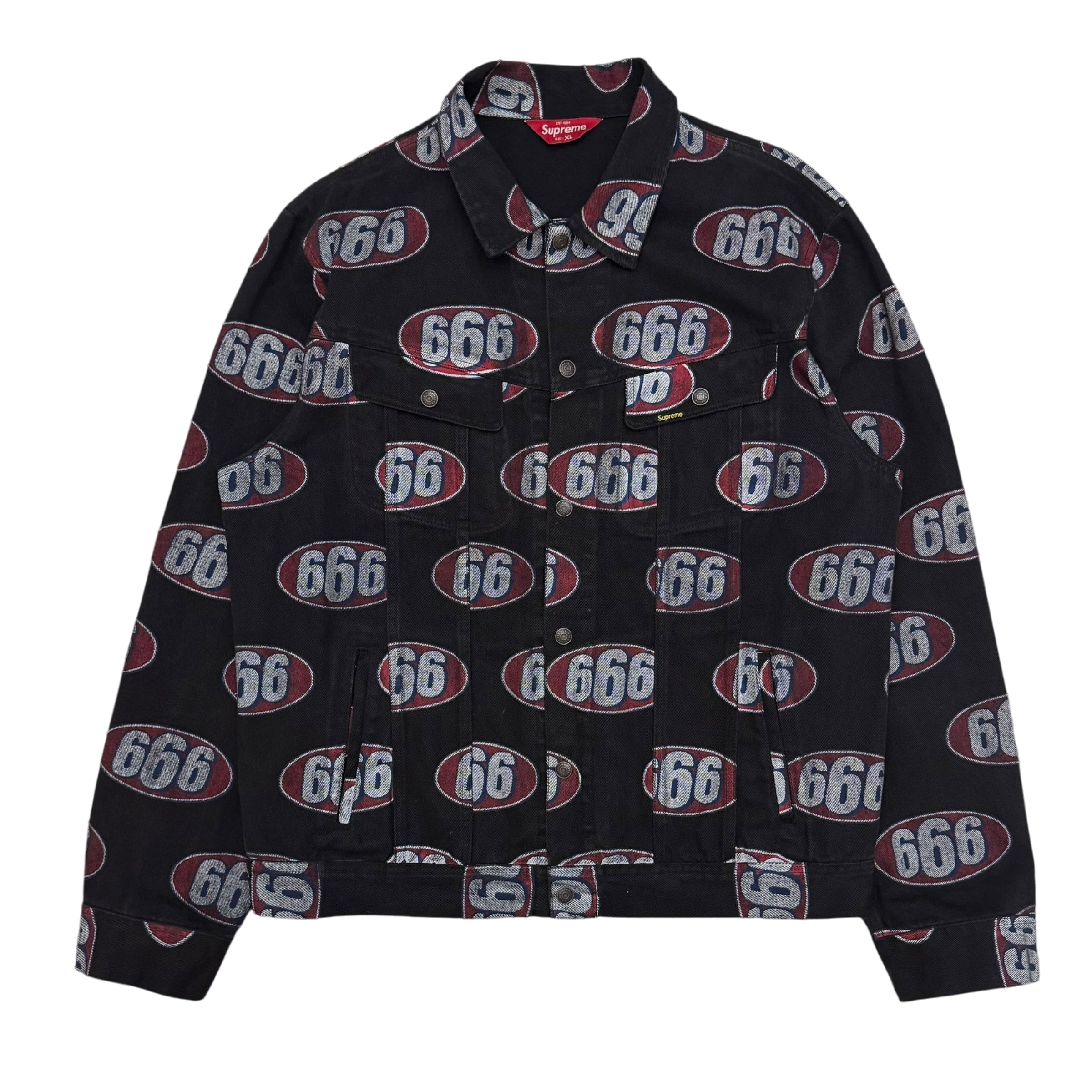 Supreme 666 Denim Trucker Jacket (size XL)