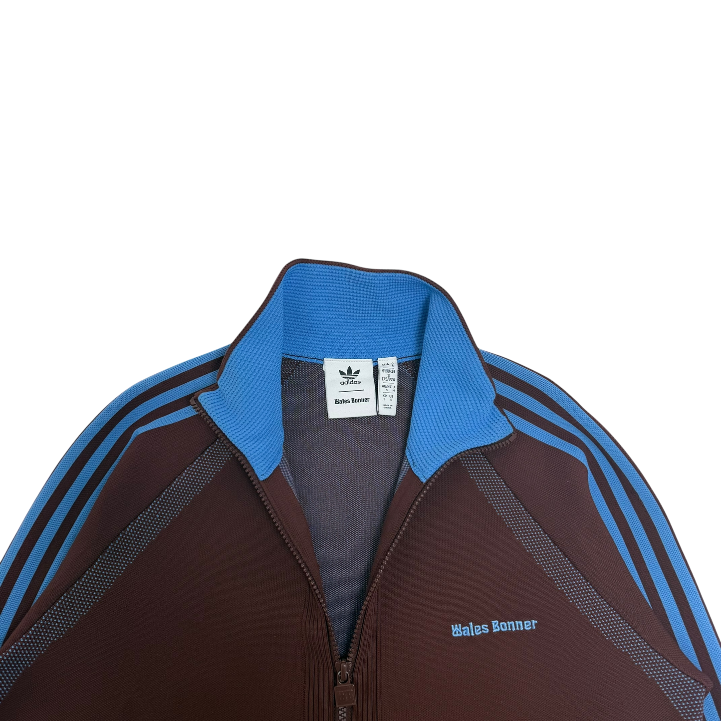 Wales Bonner x Adidas Knitted Track Jacket Burgundy/Blue (Size S)