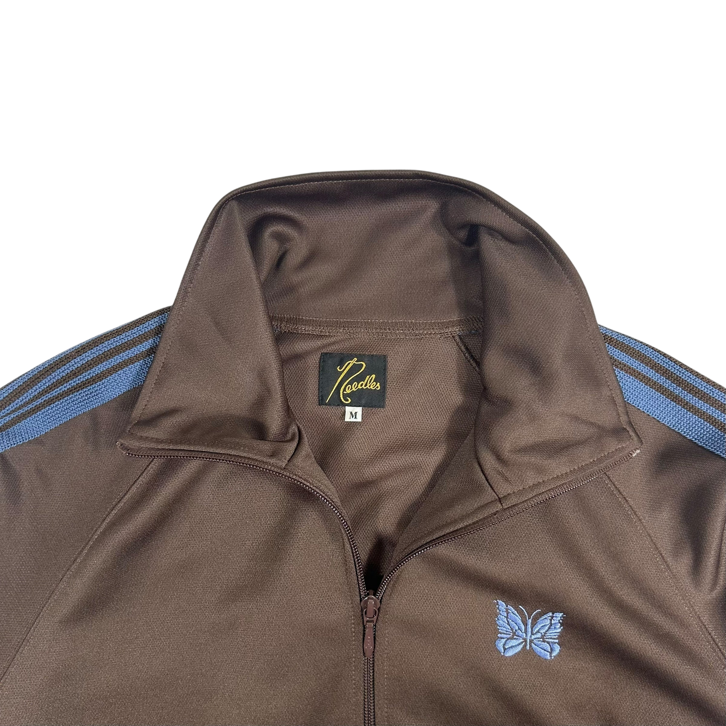 Needles Poly Smooth Track Jacket Brown / Blue (Size M)