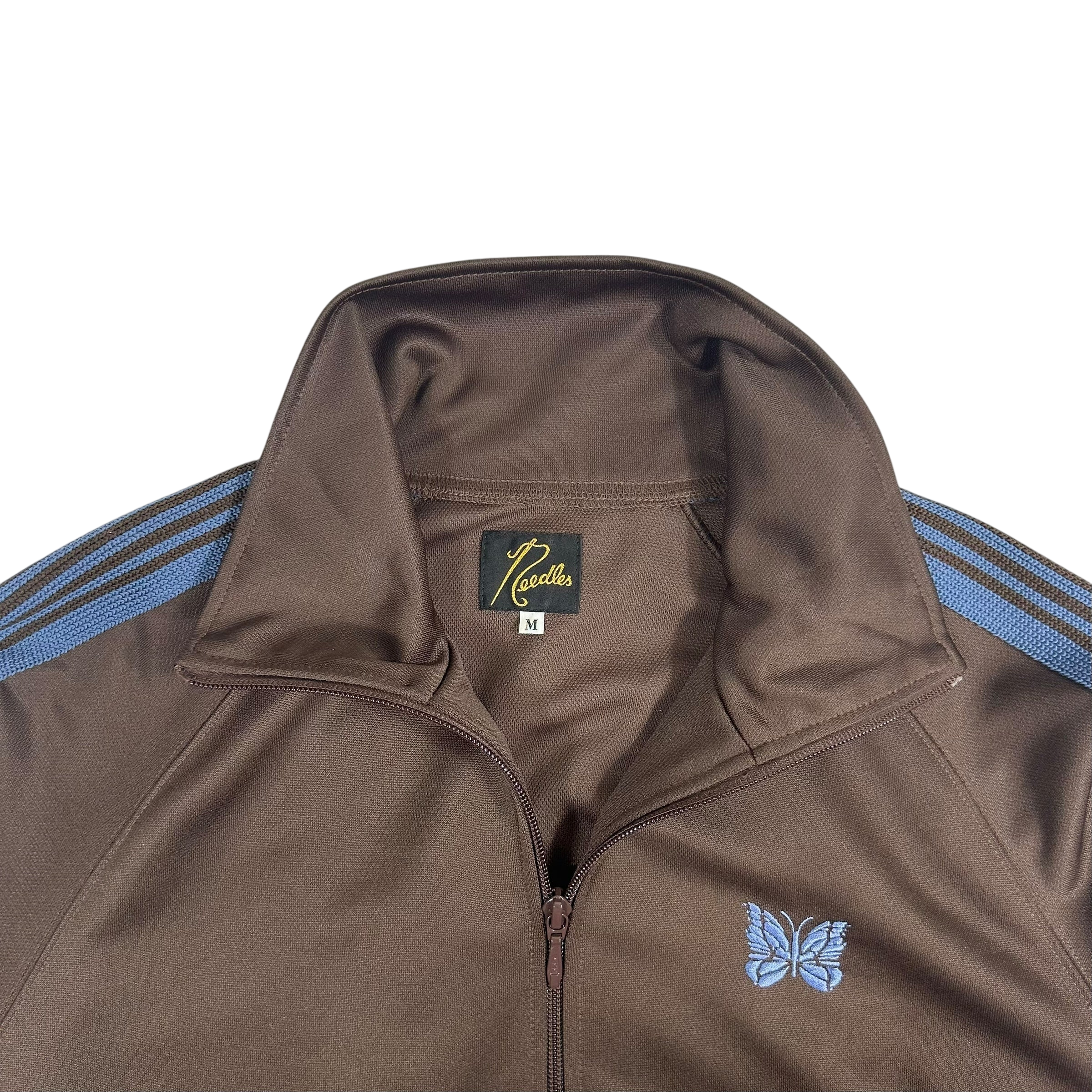 Needles Poly Smooth Track Jacket Brown / Blue (Size M)