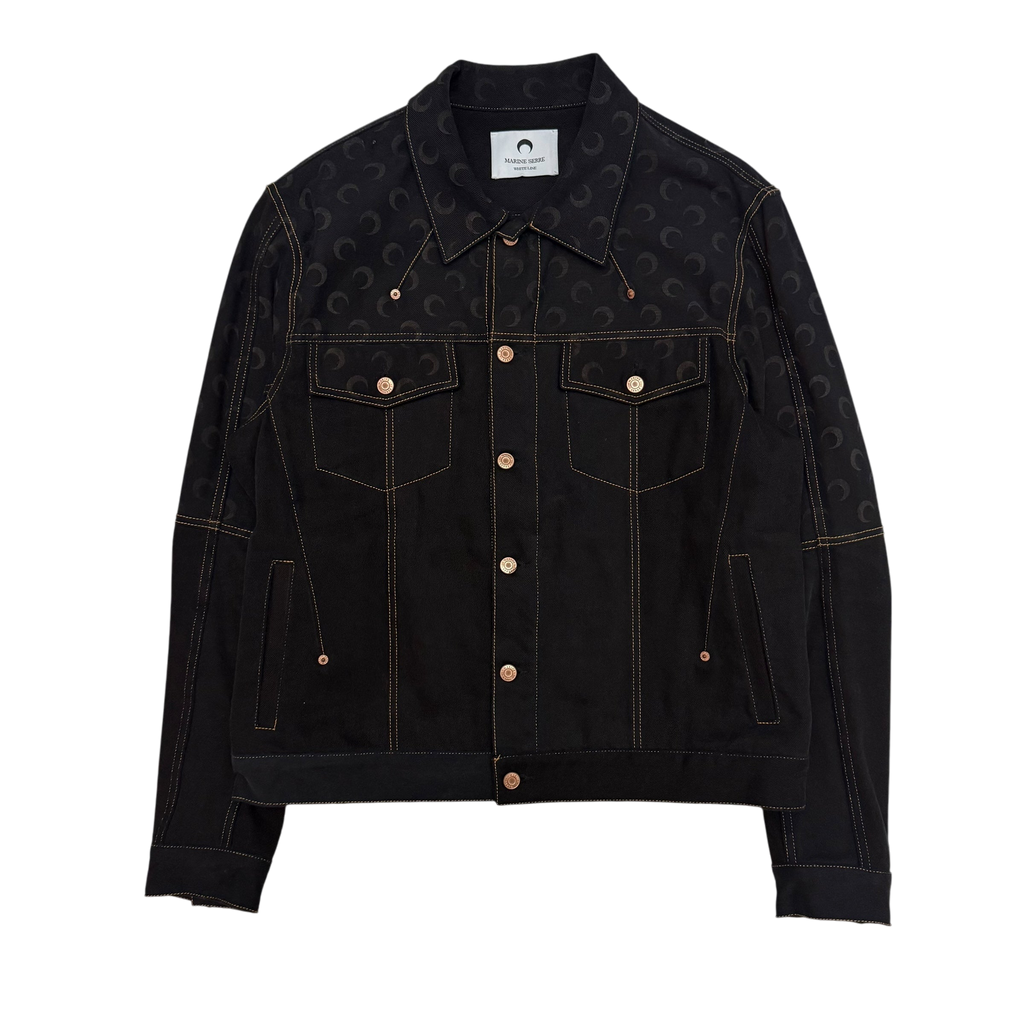 Marine Serre FW22 Crescent Moon Denim Jacket Black (Fits L)