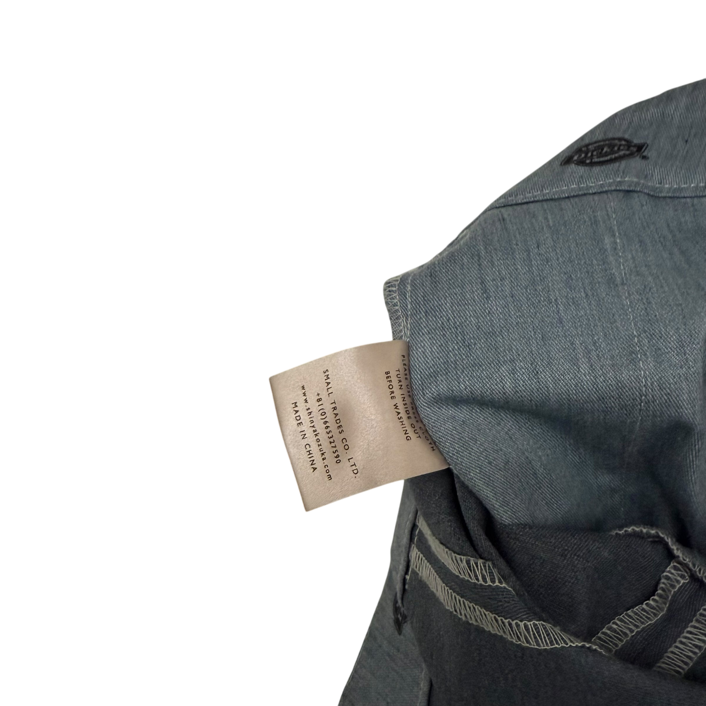 Shinya Kozuka x Dickies Overdyed Blue Pleated Pants (Size M)