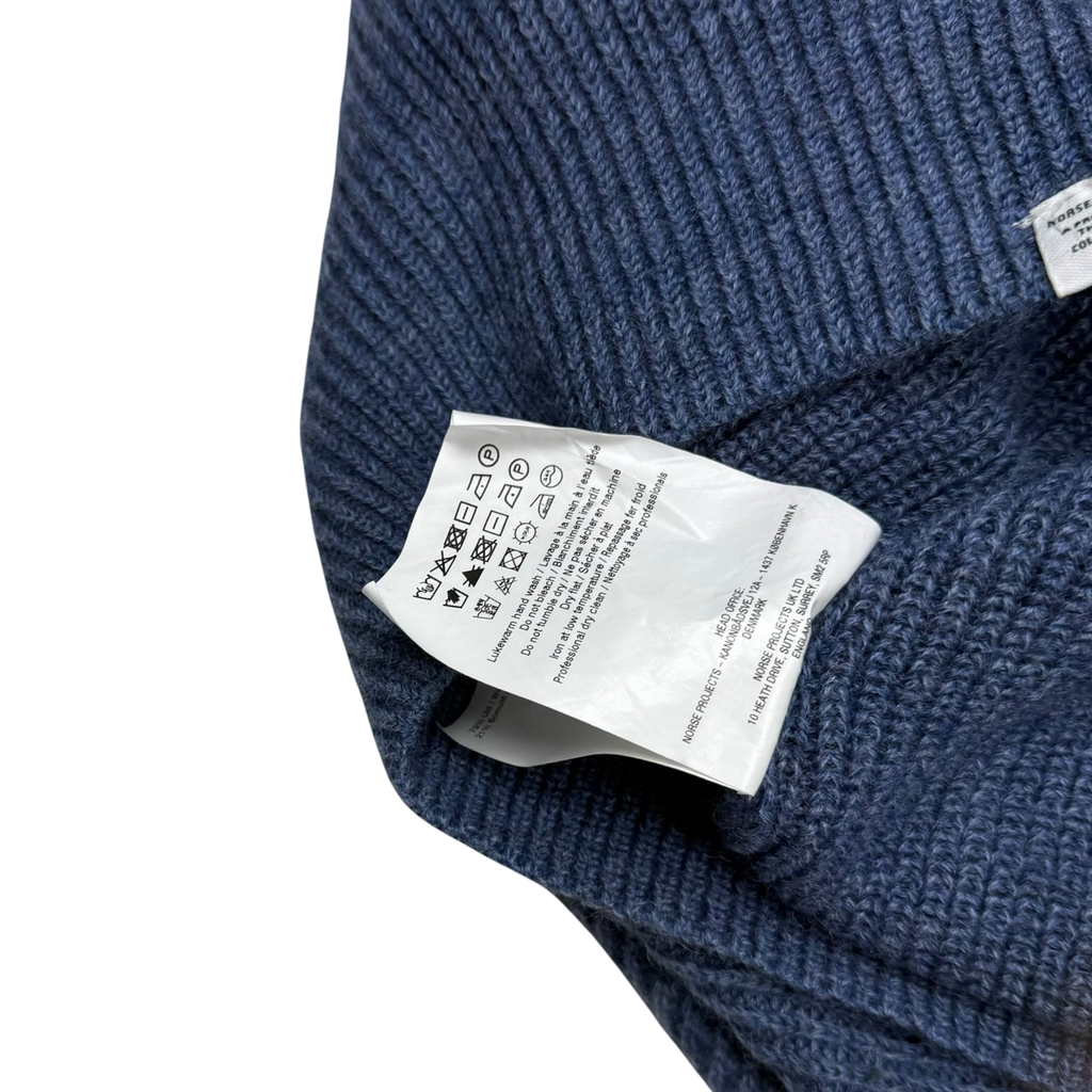 Norse Projects Roald Cotton Wool Sweatshirt Calcite Blue (Size XL)