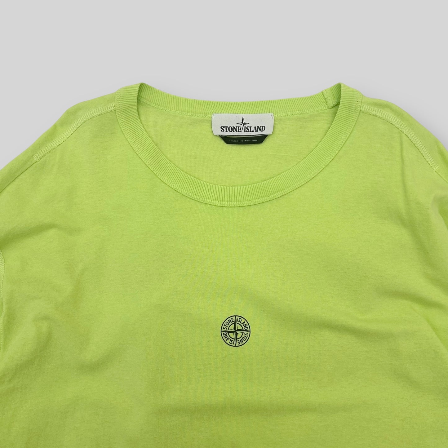 Stone Island Long Sleeve T Shirt Acid Green (Fits XL)