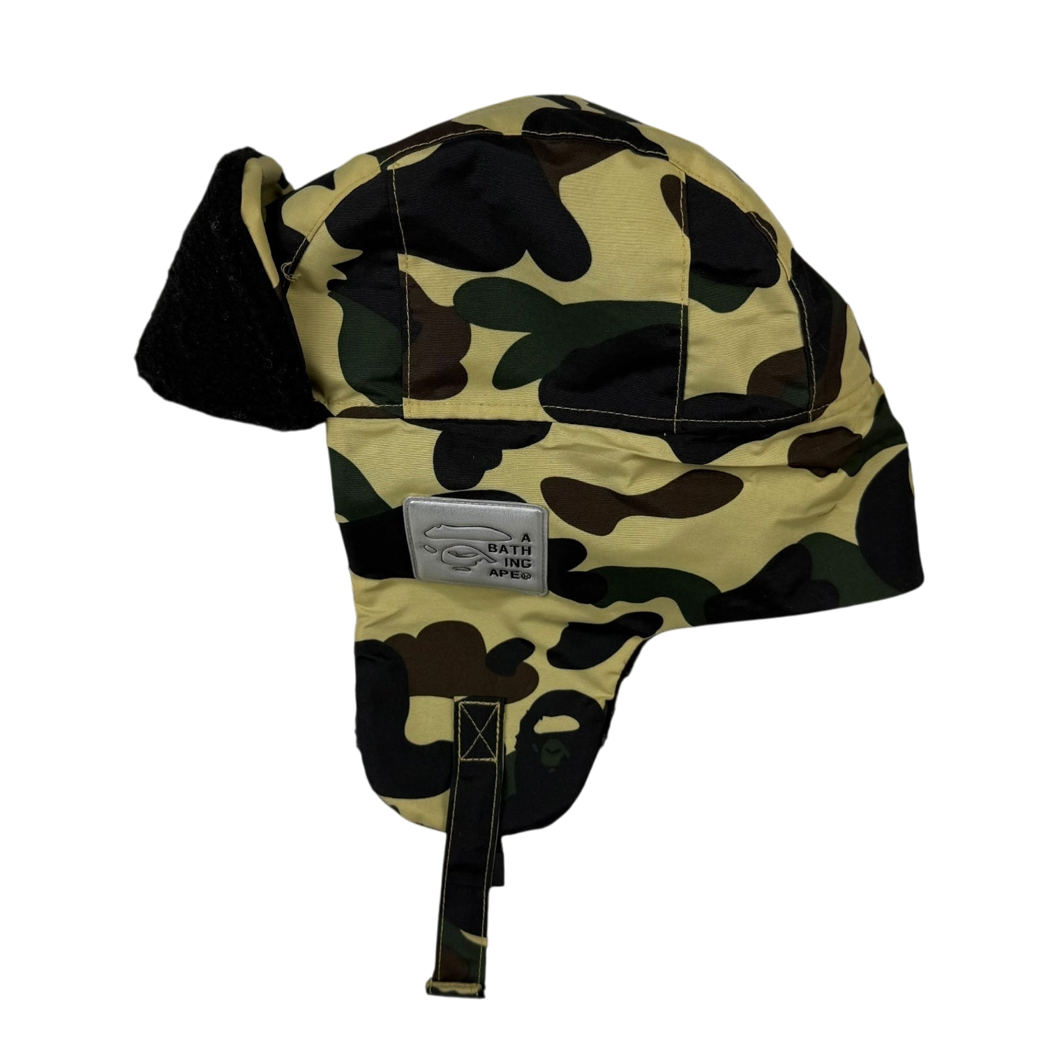 Bape(A Bathing Ape) 1st Camo Boa Trooper Cap Yellow