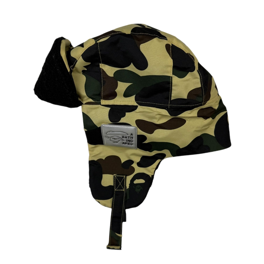 Bape(A Bathing Ape) 1st Camo Boa Trooper Cap Yellow