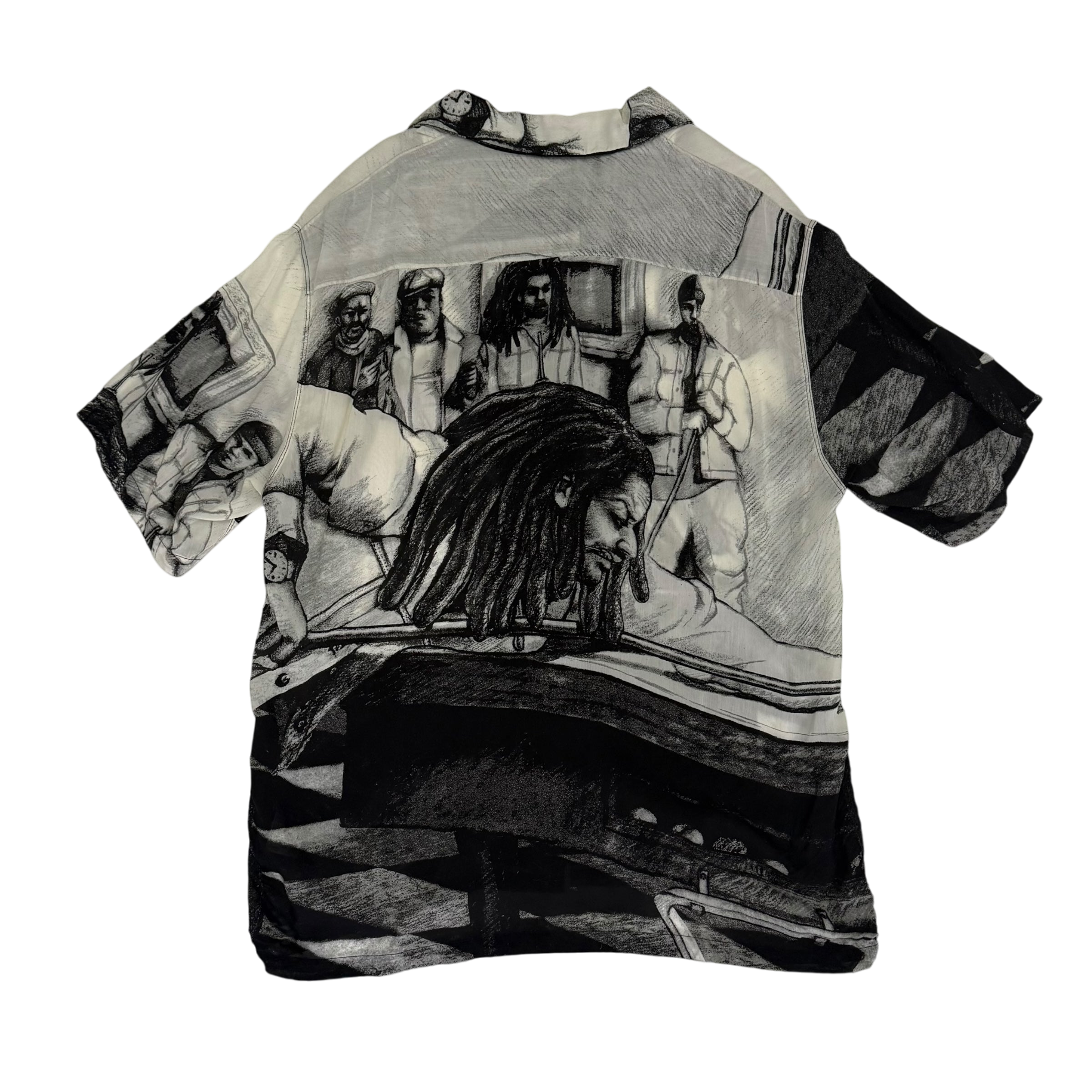 Kapital SS19 Bob Marley Camp-Collar Printed Rayon SS Shirt (Size 4)