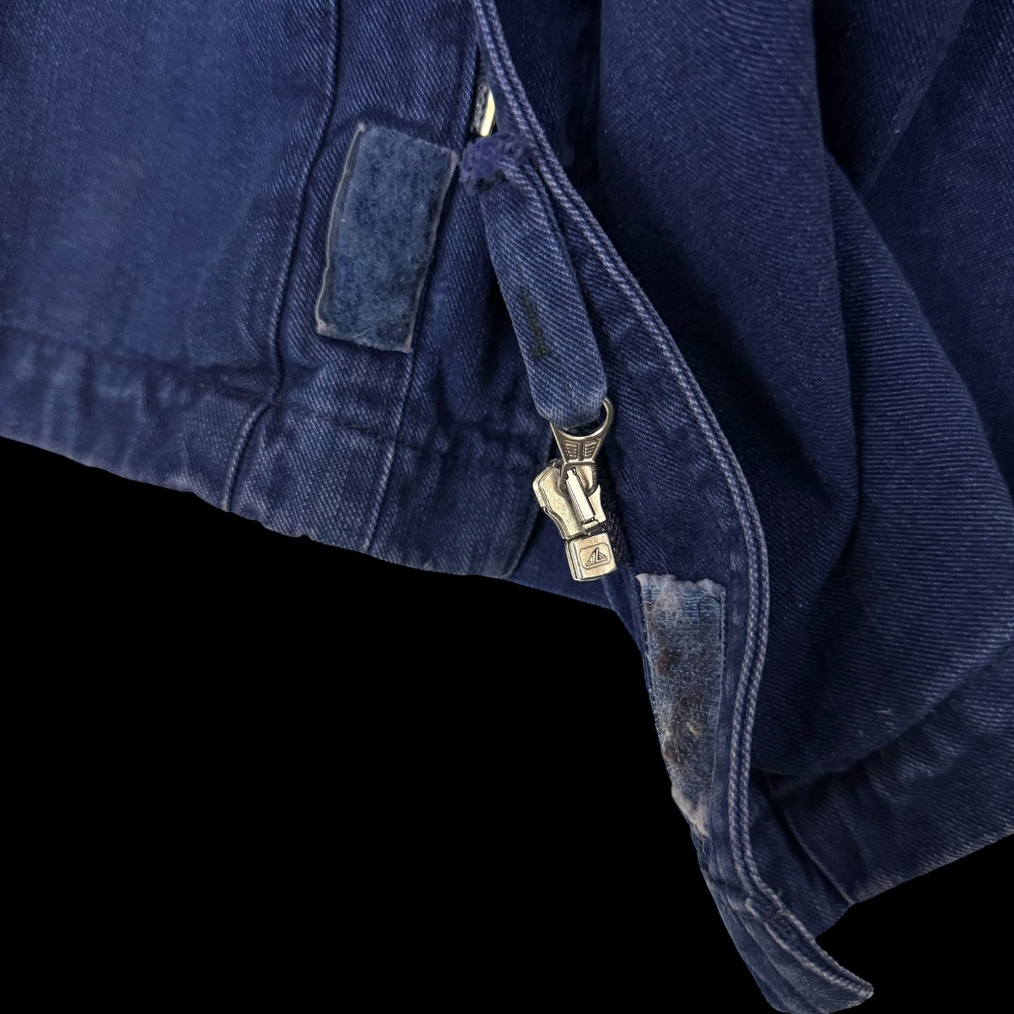 Stone Island SS 1994 Thick Denim Collared Jacket Blue (Size XL)