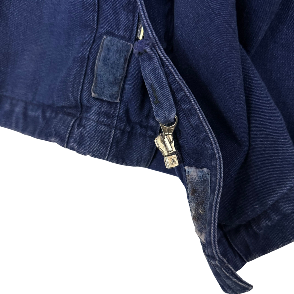 Stone Island SS 1994 Thick Denim Collared Jacket Blue (Size XL)