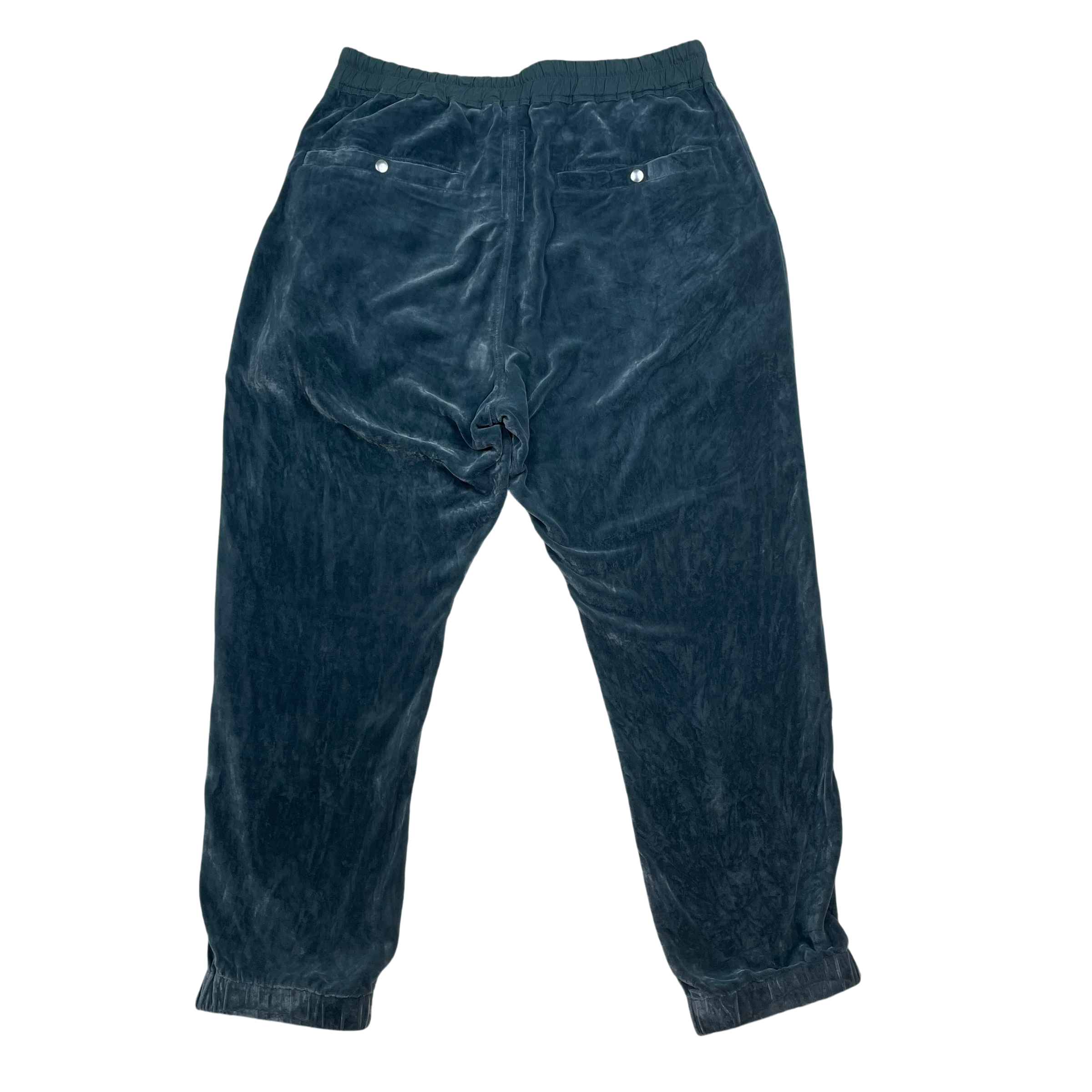 Rick Owens FW22 Strobe Velour Track Pants Teal (Size 52/XL)