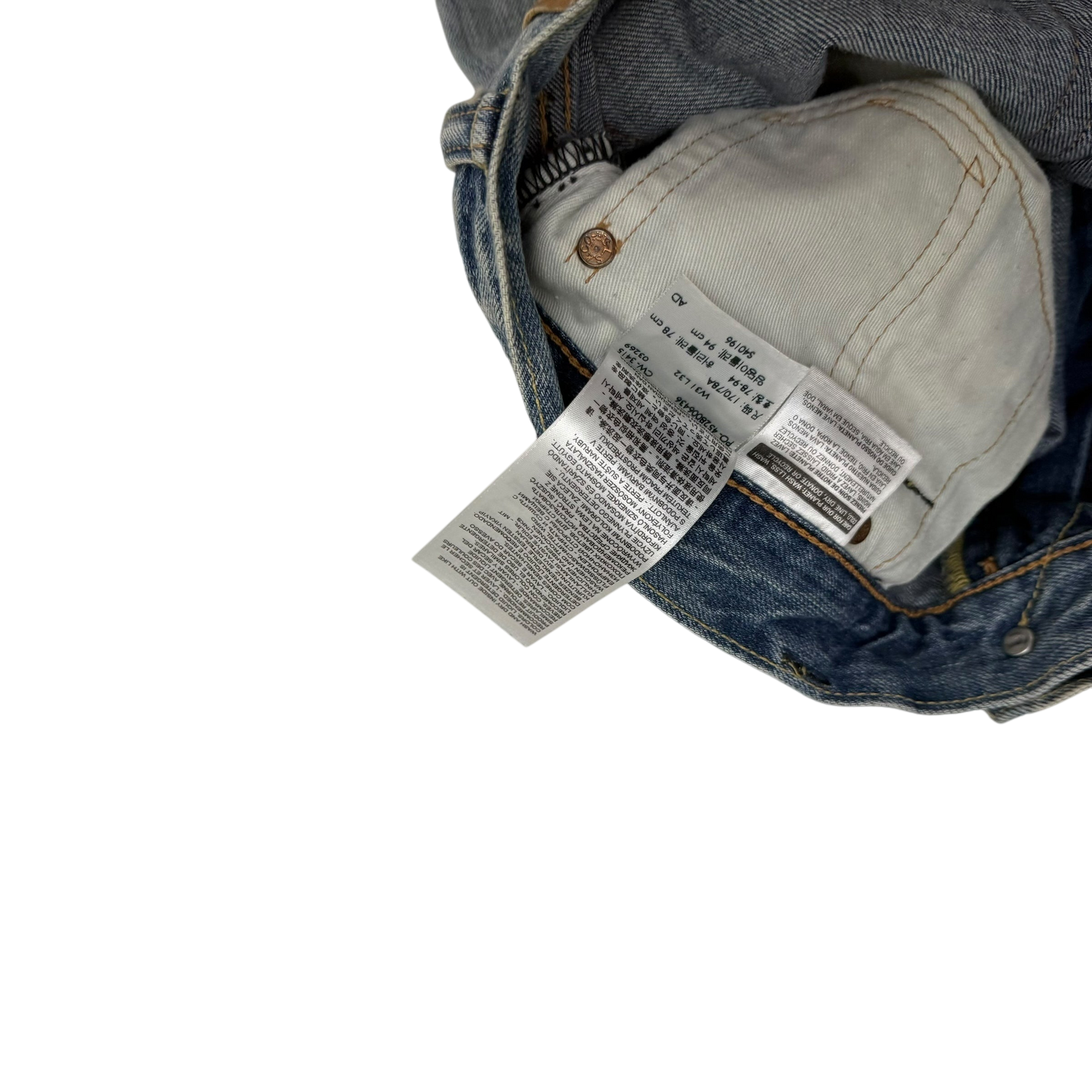 Levi’s 513 Custom Patchwork Jeans (Size 31”)