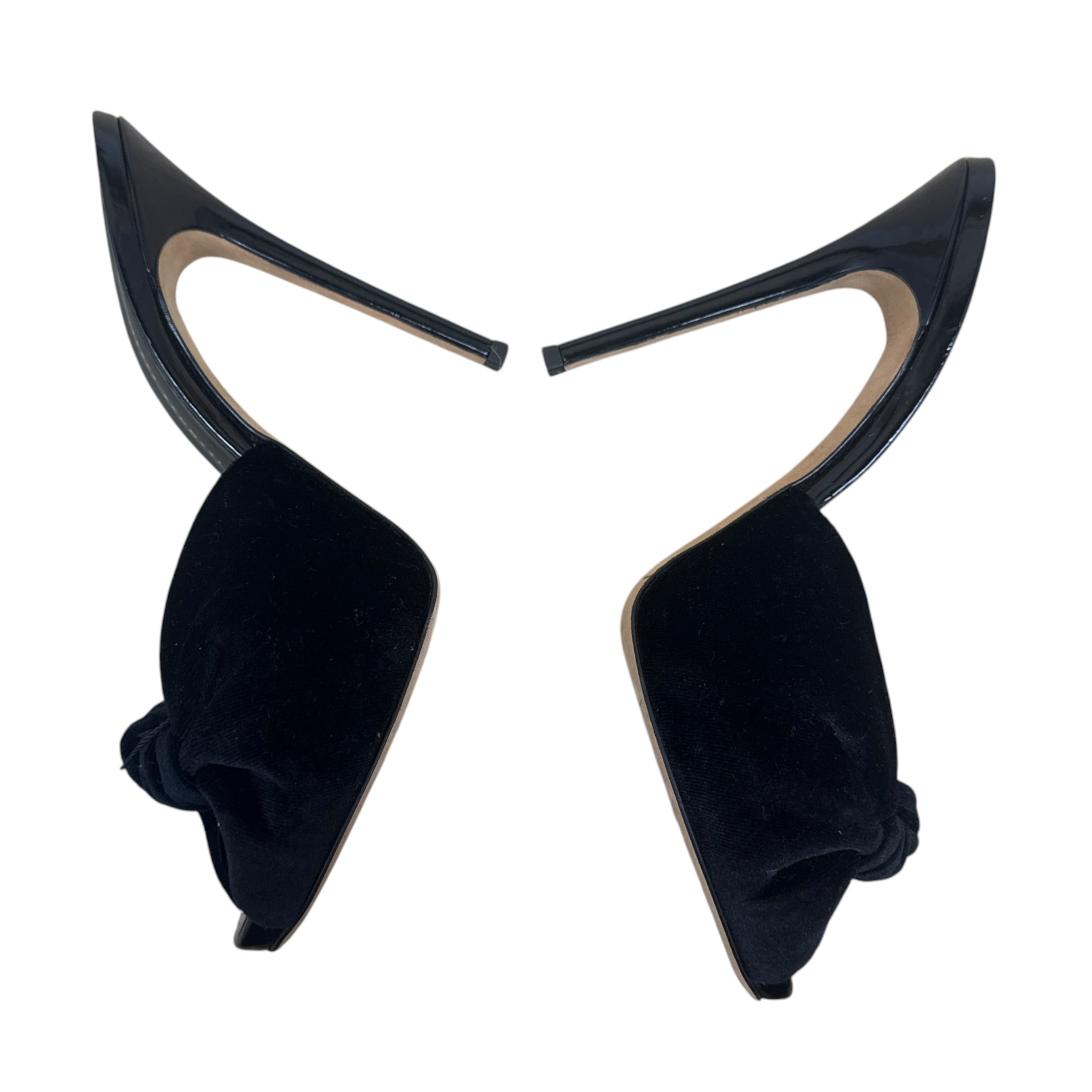 Giuseppe Zanotti Velvet Knot Mules Black (Size EU37.5)