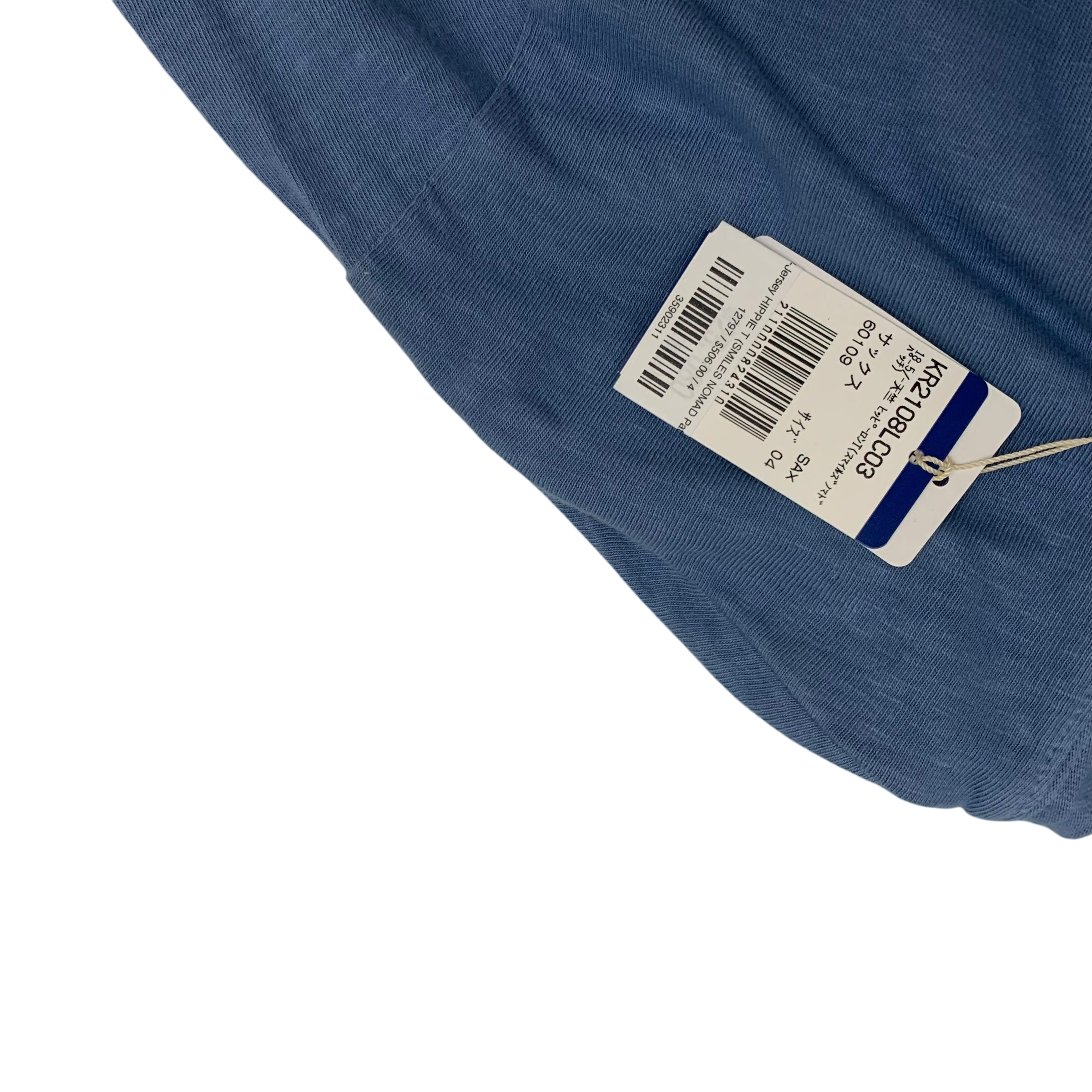 Kapital 18.5 Jersey Hippie Long Sleeve T-Shirt Blue