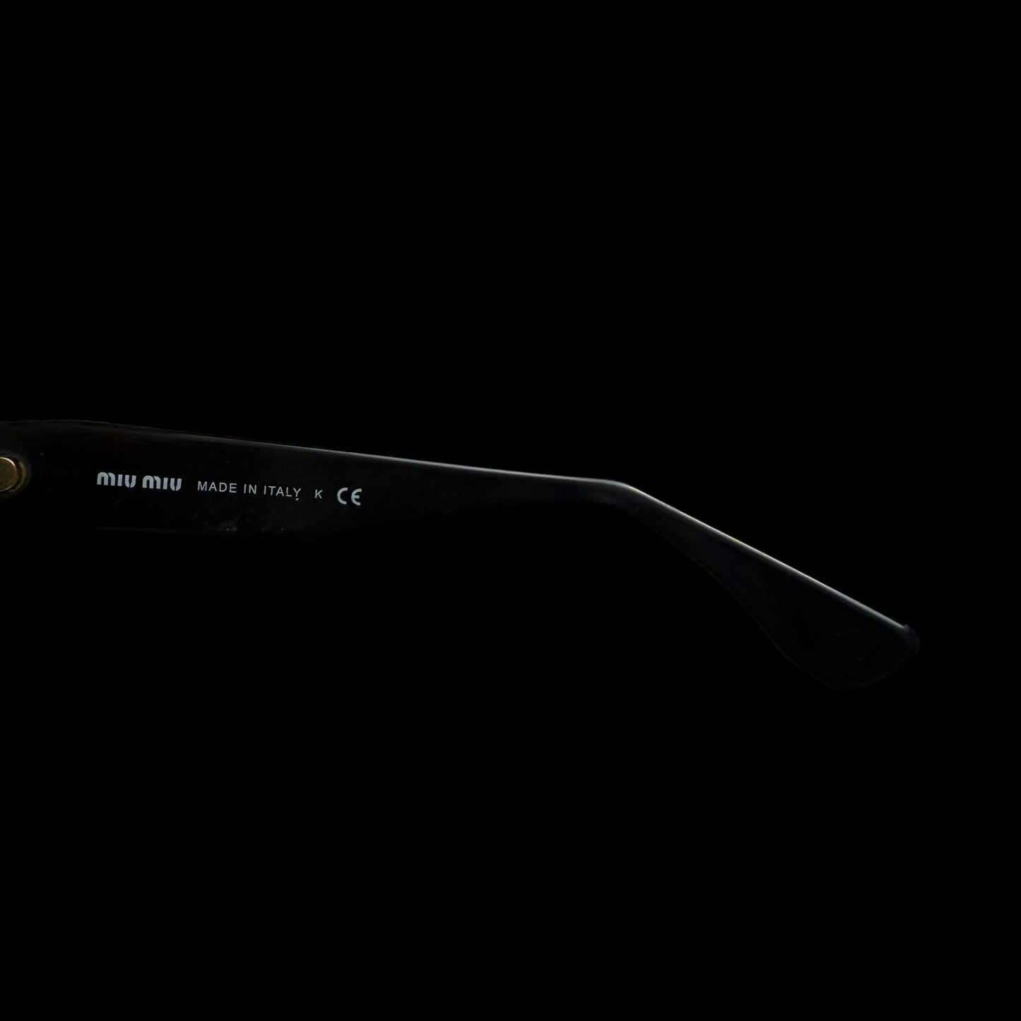 Miu Miu Rasoir Cat Eye Sunglasses Black