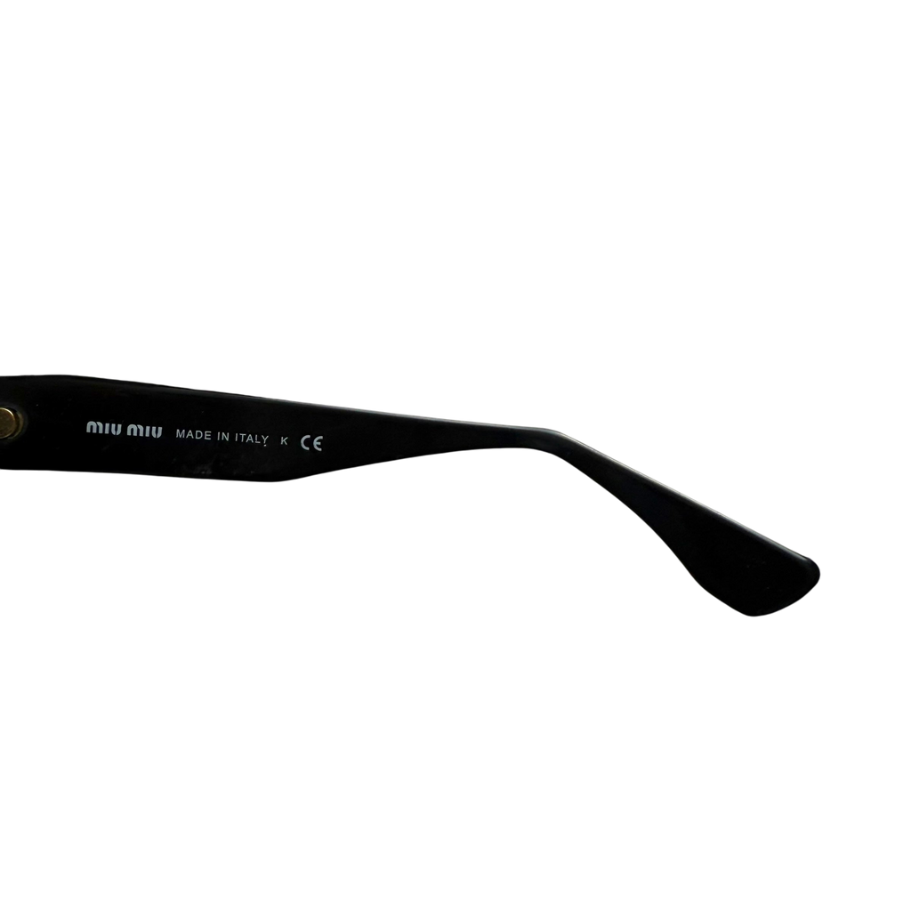 Miu Miu Rasoir Cat Eye Sunglasses Black