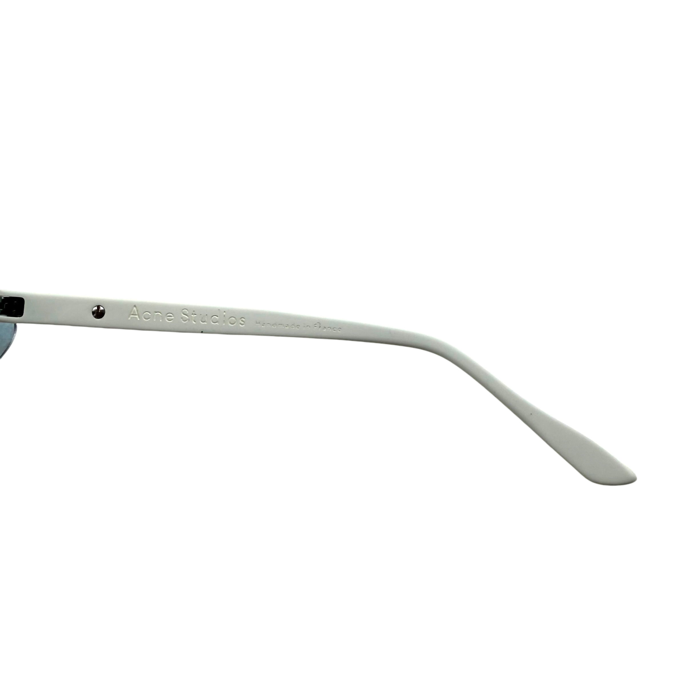 Acne Studios 2018 Bornt D-frame Acetate Sunglasses White