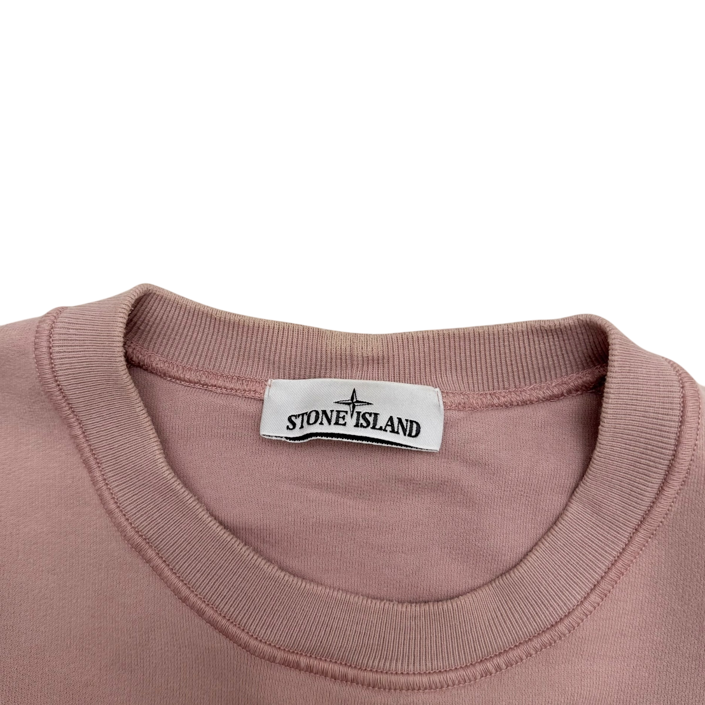 Stone Island Crewneck Sweatshirt Light Pink (Fits M-L)