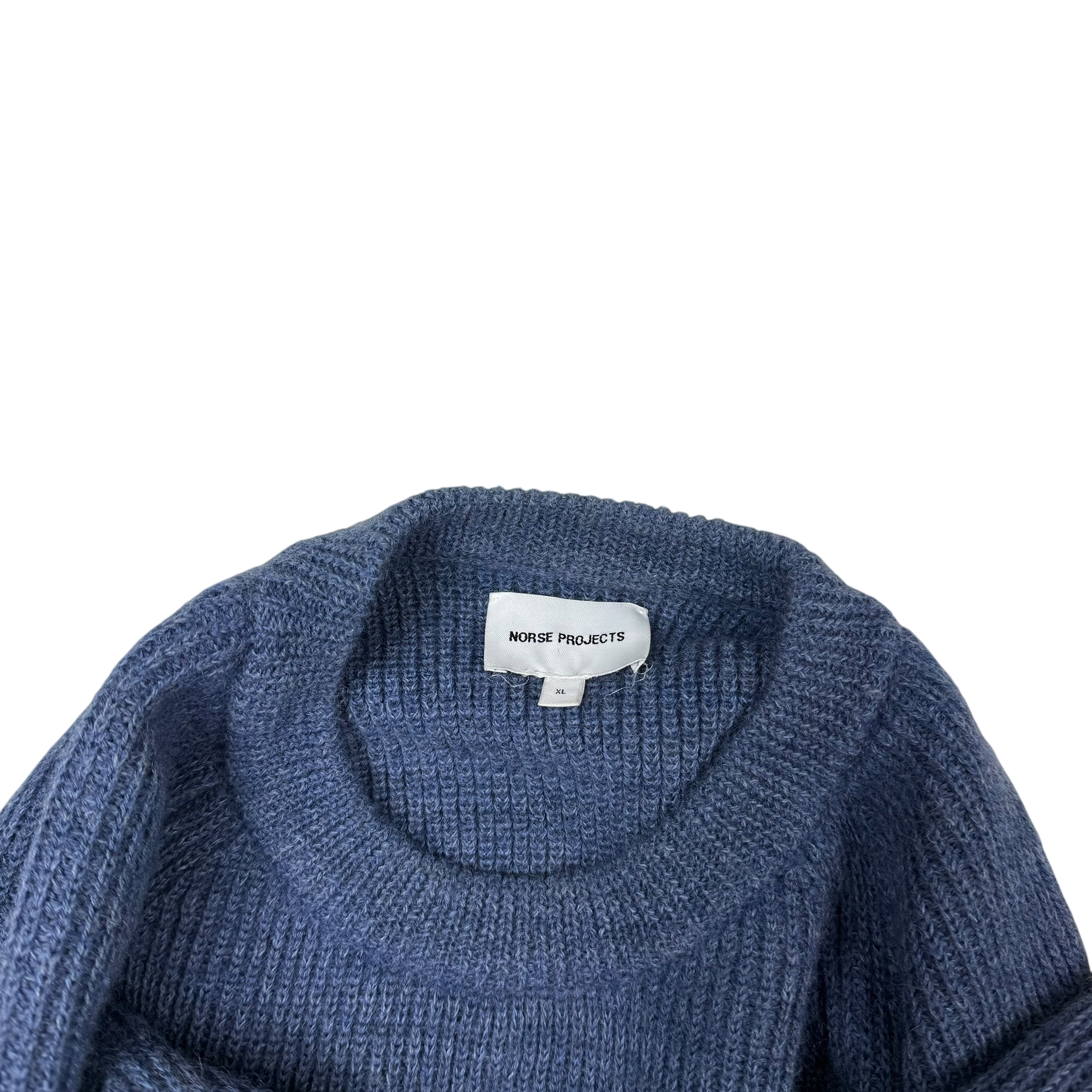 Norse Projects Roald Cotton Wool Sweatshirt Calcite Blue (Size XL)