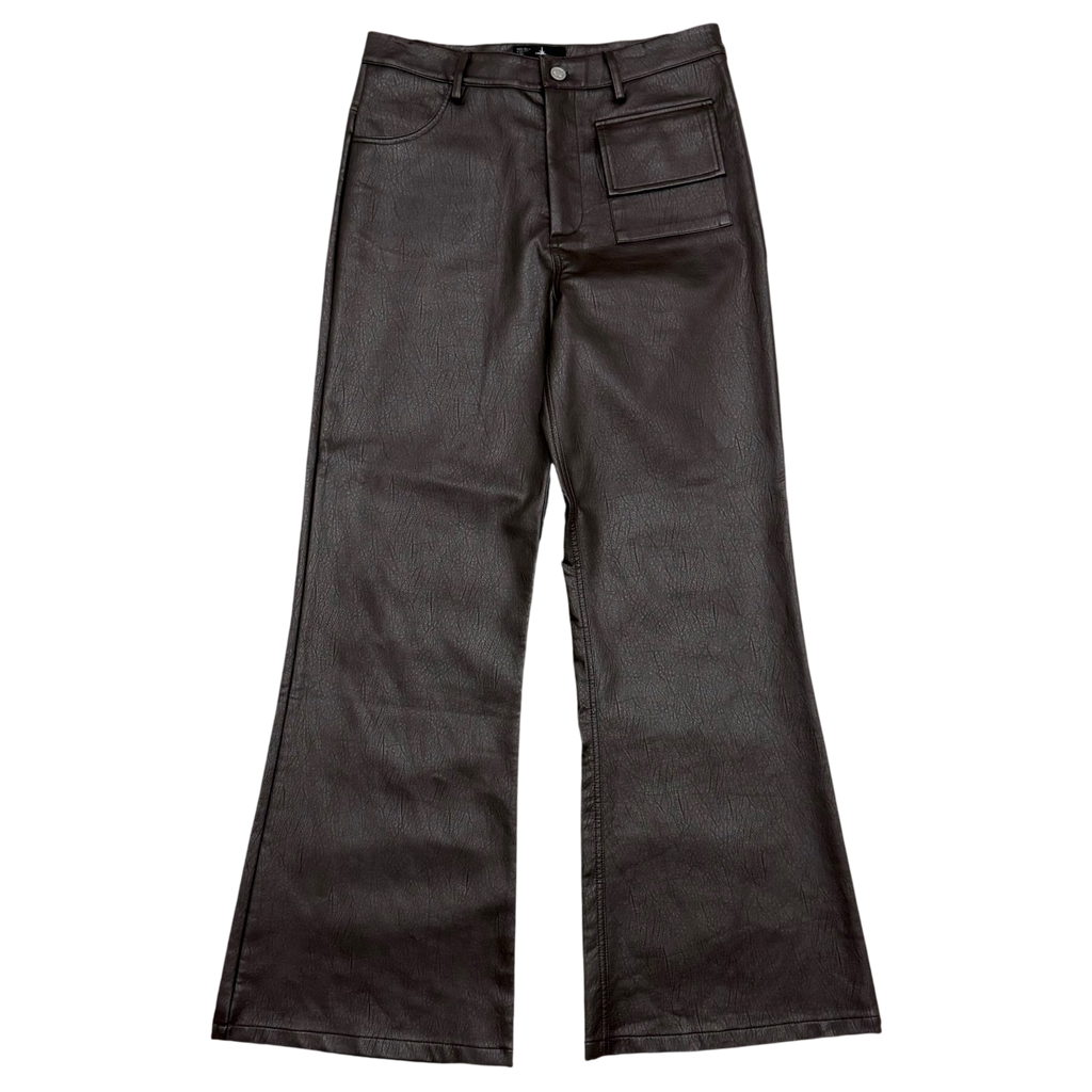 Ranger Cartel SS 2023 Flared Leather Brown Pants (Size L)