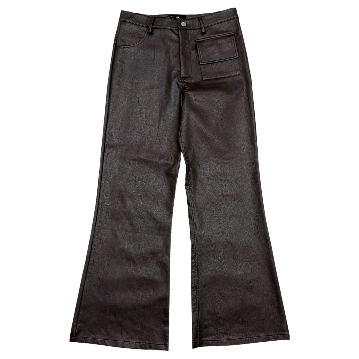 Ranger Cartel SS 2023 Flared Leather Brown Pants (Size L)