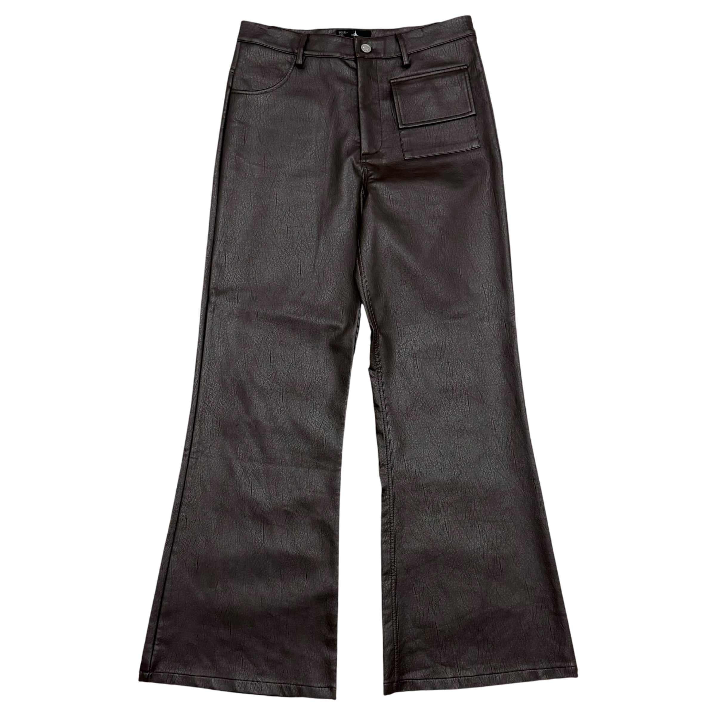 Ranger Cartel SS 2023 Flared Leather Brown Pants (Size L)